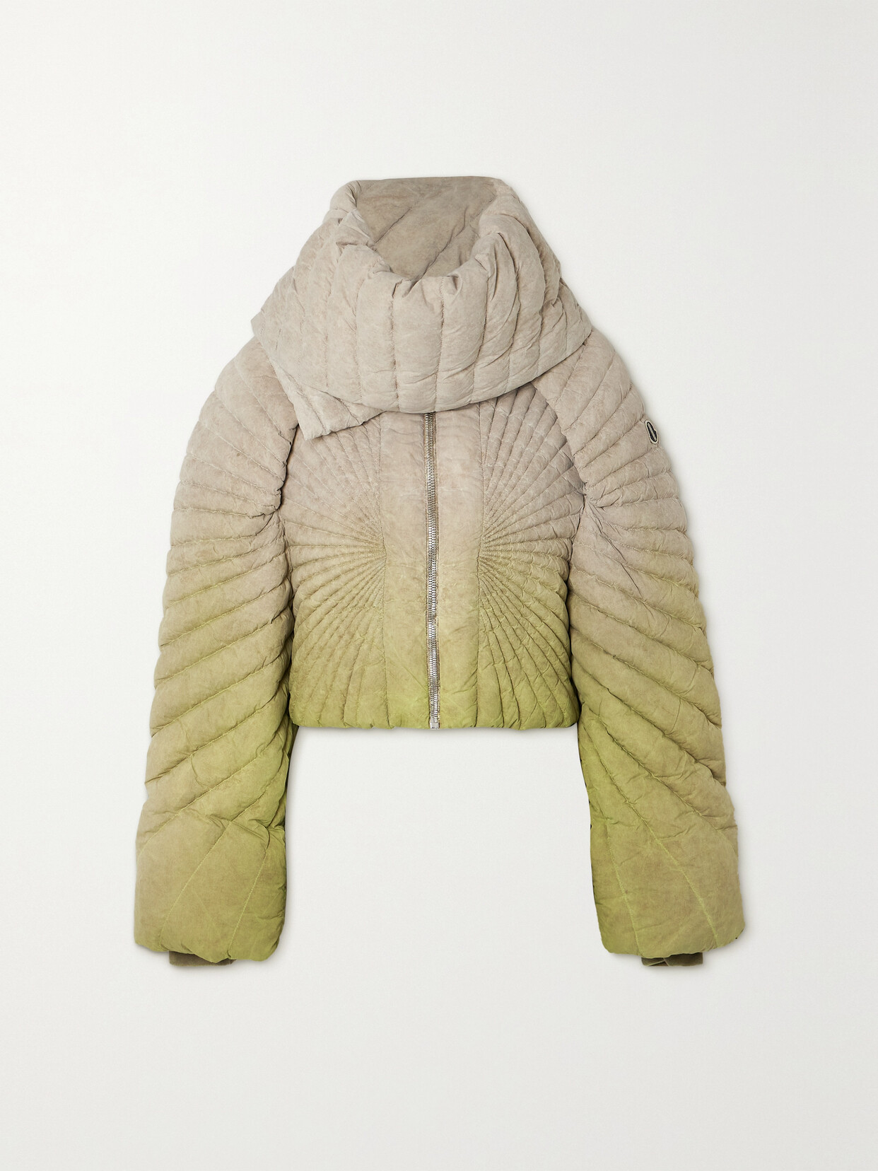 Rick Owens - Radiance Convertible Quilted Shell Down Jacket - Green