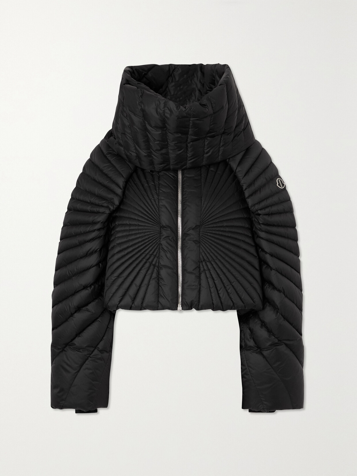 Moncler - Radiance Convertible Cropped Quilted Shell Down Jacket - Black