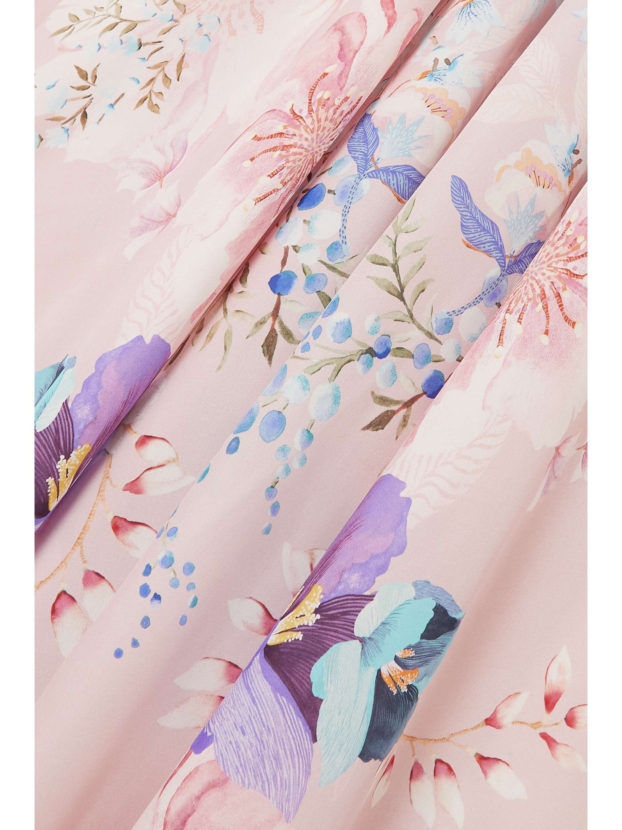 MENG Printed silk-georgette kaftan