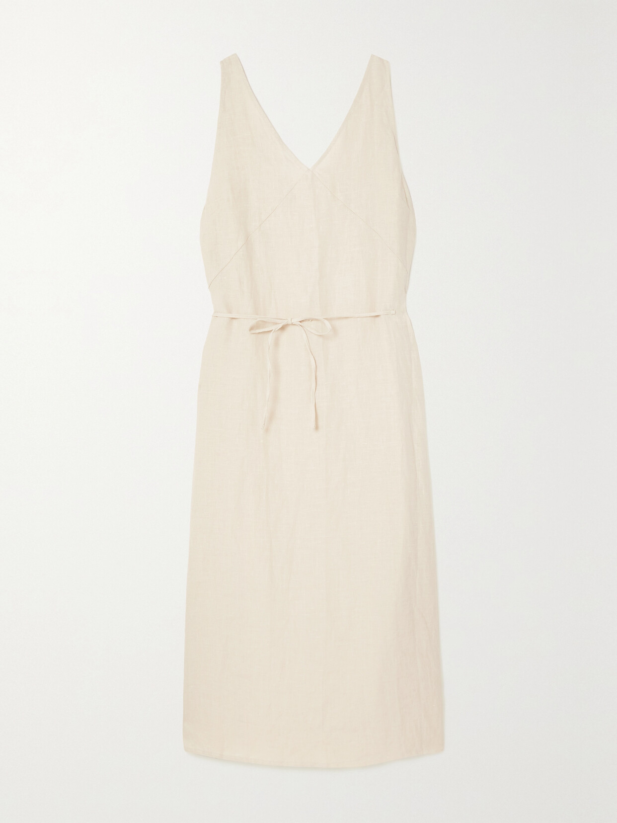 Deiji Studios + Net Sustain The Slip Linen Midi Dress - Neutrals