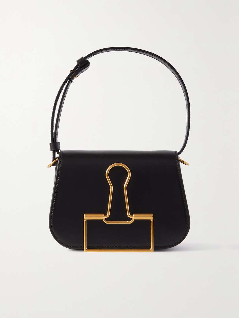 Off-White Skeleton Binder Leather Shoulder Bag