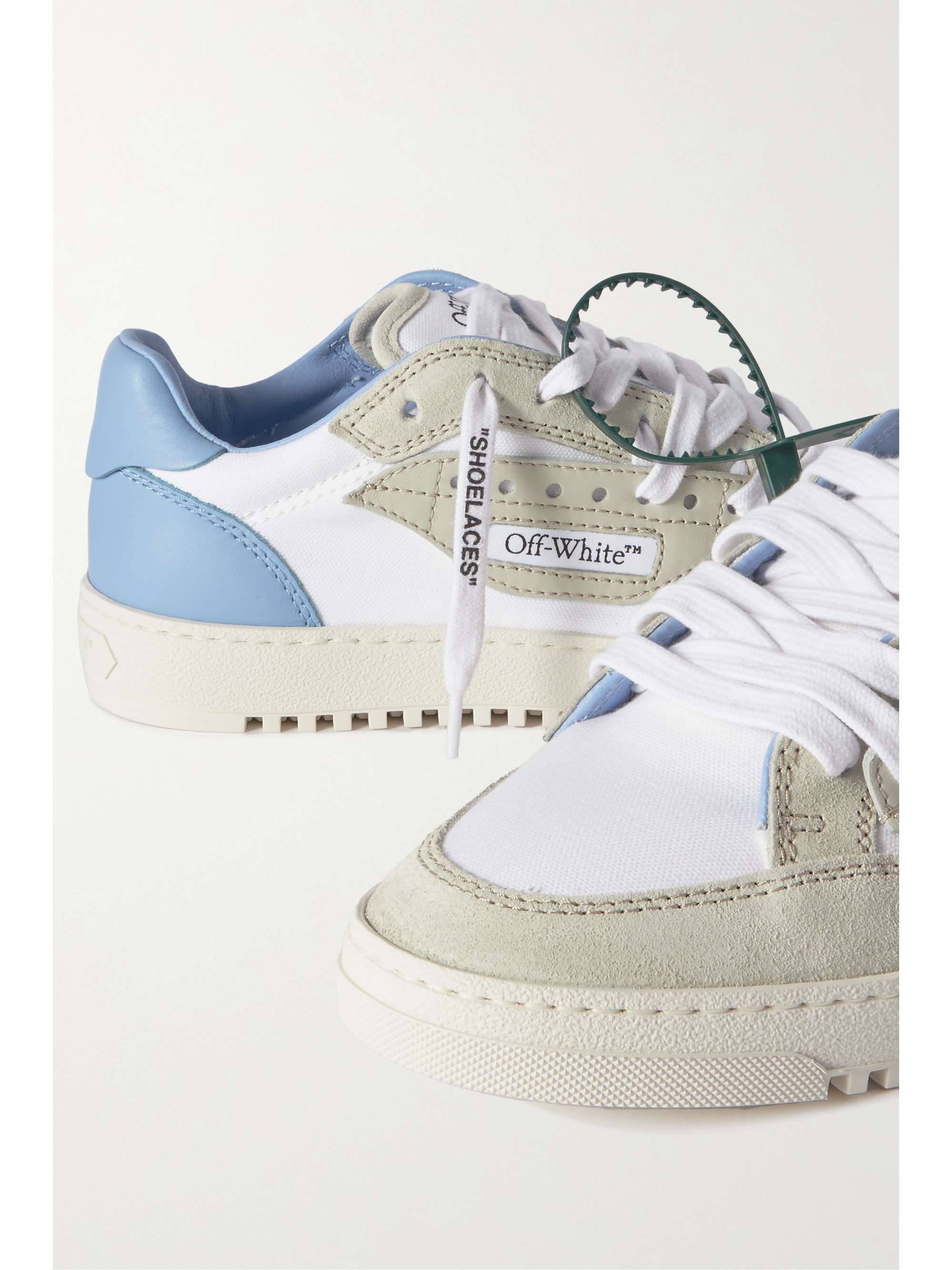 OFF-WHITE Off-Court 5.0 suede- and leather-trimmed canvas sneakers ...