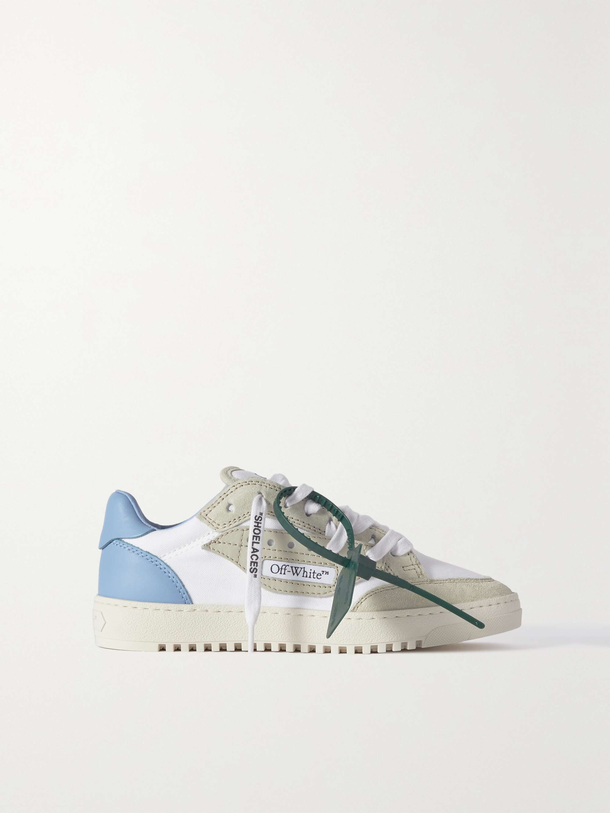 OFF-WHITE Off-Court 5.0 suede- and leather-trimmed canvas sneakers ...