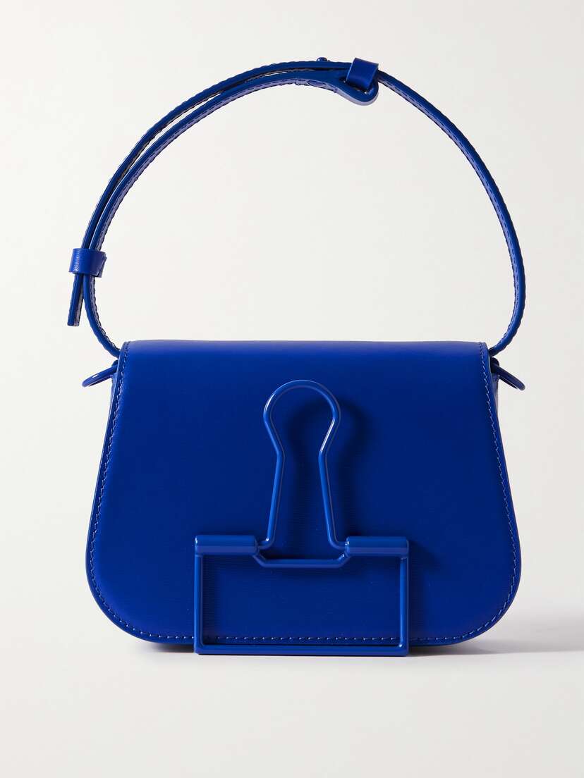 Off-White Skeleton Binder Leather Shoulder Bag