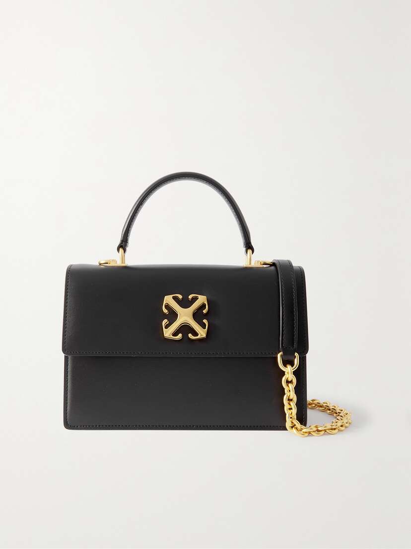 Off-White Jitney 1.4 Embellished Leather Tote