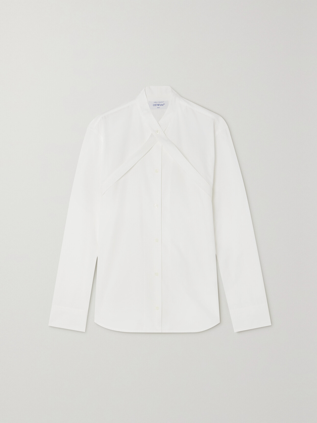 Shop Off-white Cotton-poplin Shirt In White