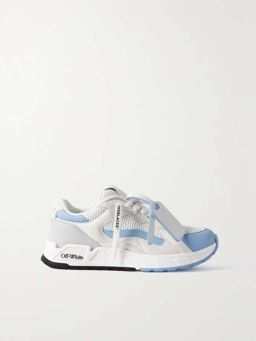 Off-White Runner B Leather And Mesh Sneakers