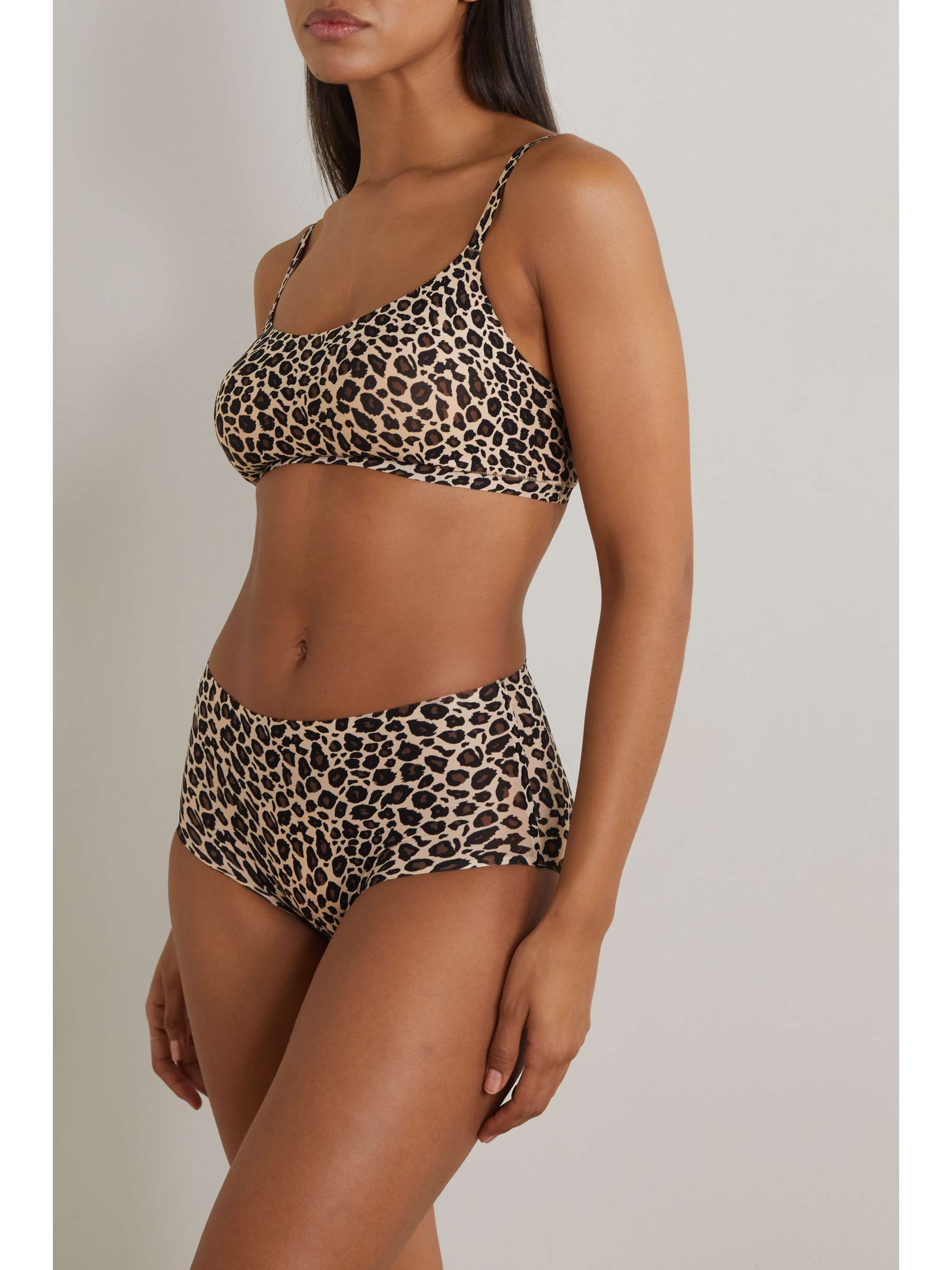 CHANTELLE Soft Stretch leopard-print jersey briefs