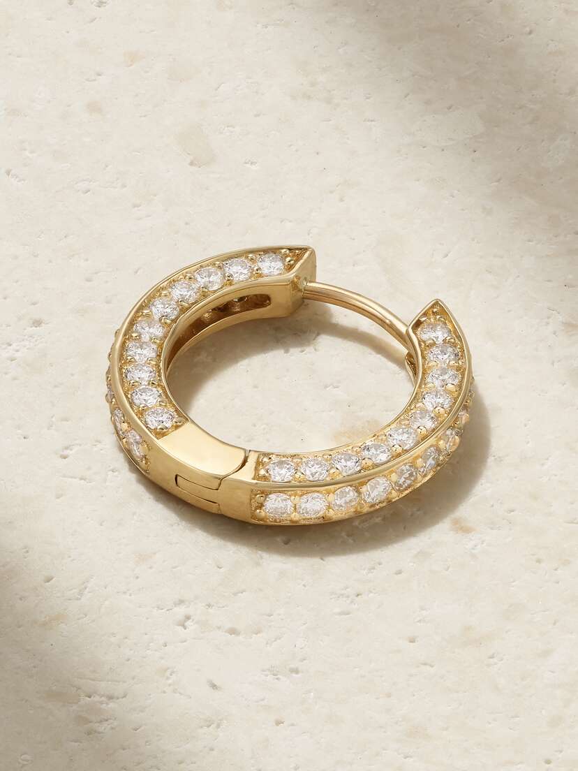 By Pariah + Net Sustain Triple Diamond Medium 14-karat Recycled Gold Laboratory-grown Diamond Single Earring