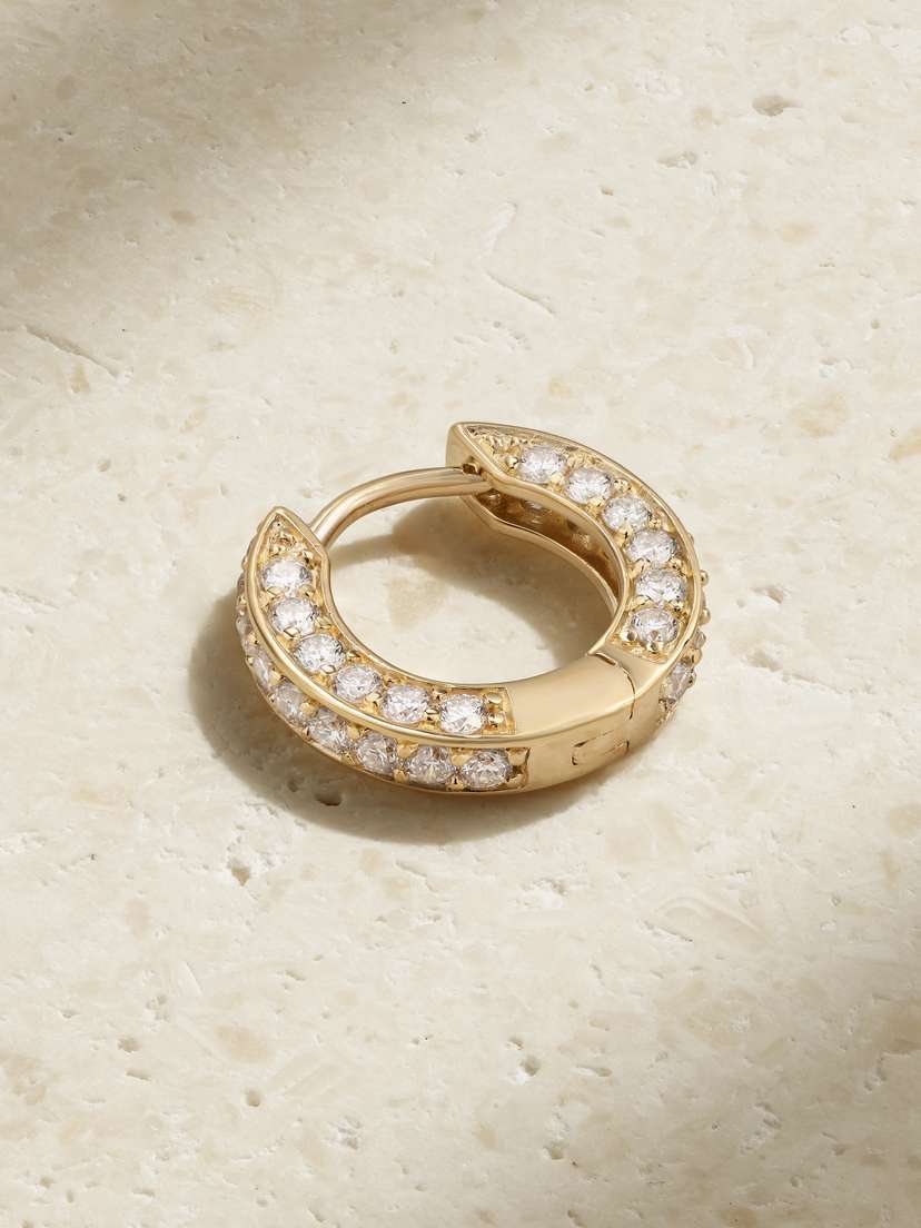 By Pariah + Net Sustain Triple Diamond Small 14-karat Recycled Gold Laboratory-grown Diamond Single Earring