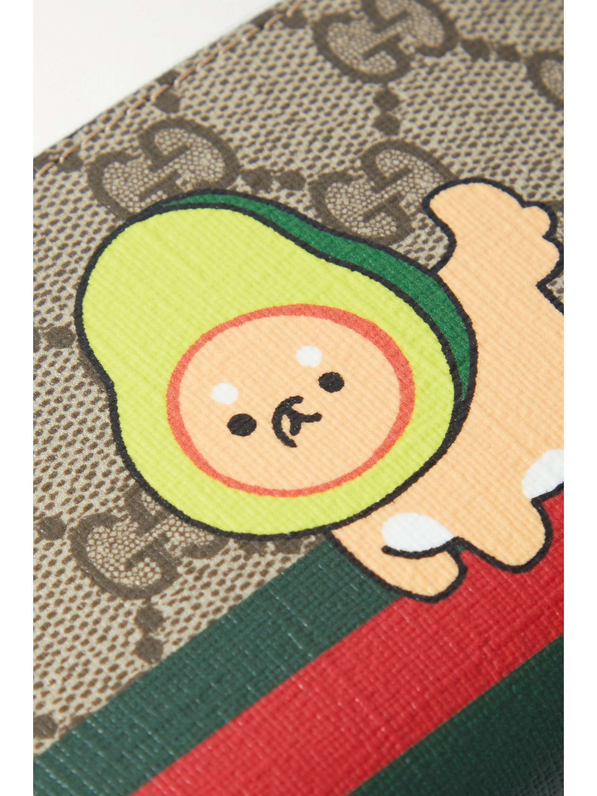 GUCCI Kawaii printed coated-canvas wallet