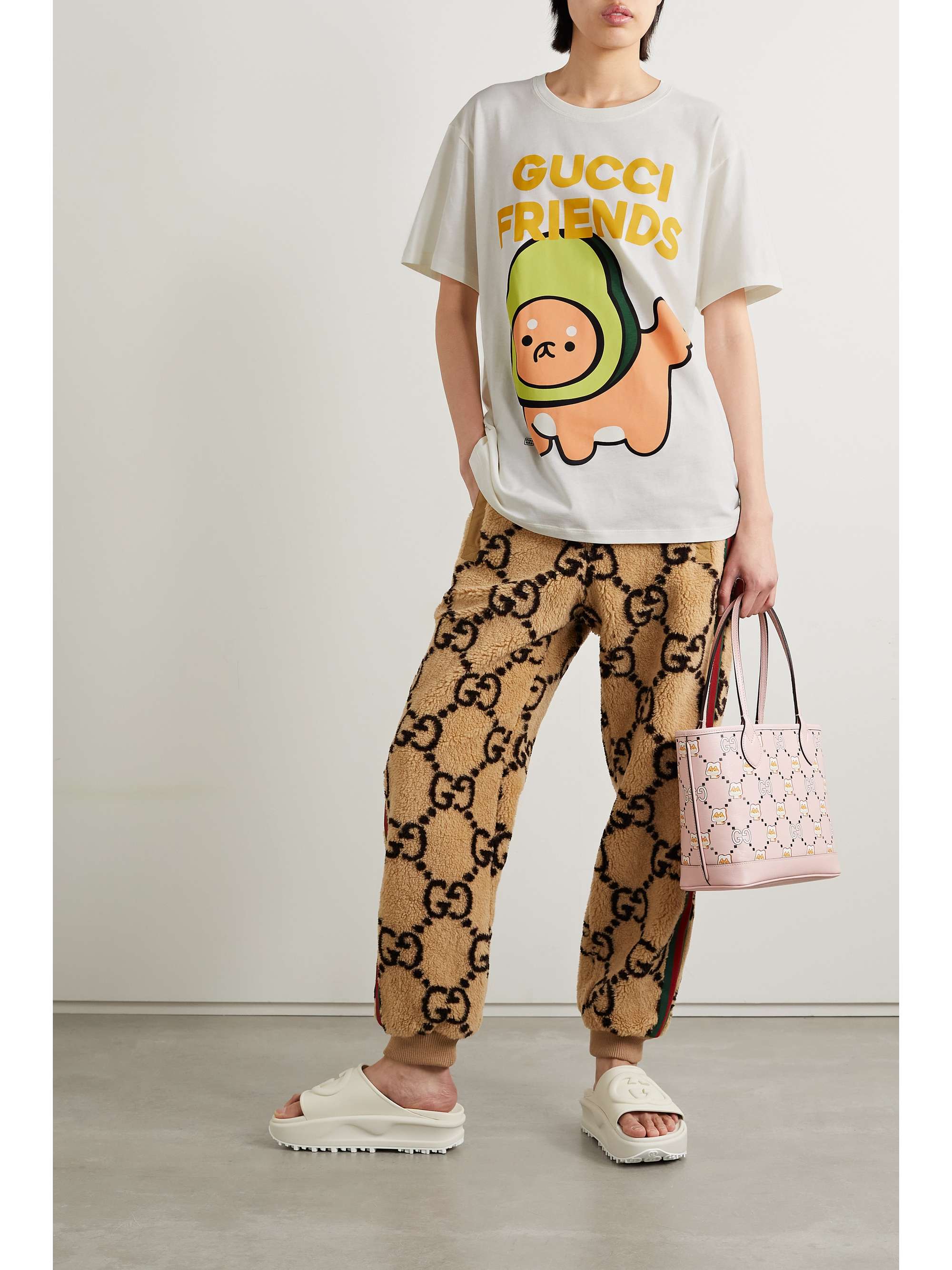 コットンジャージー Tシャツ プリント入り