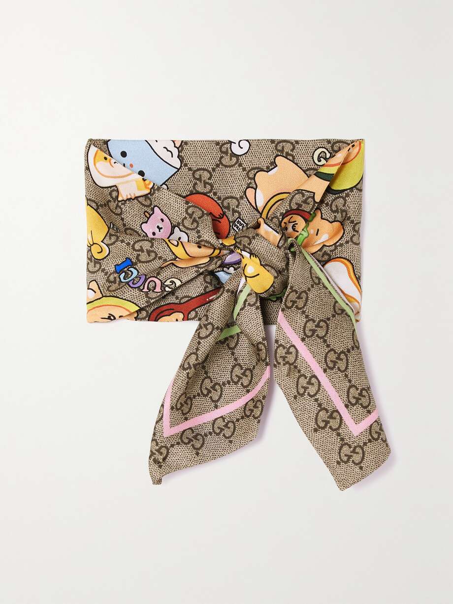 net-a-porter.com | Printed silk scarf