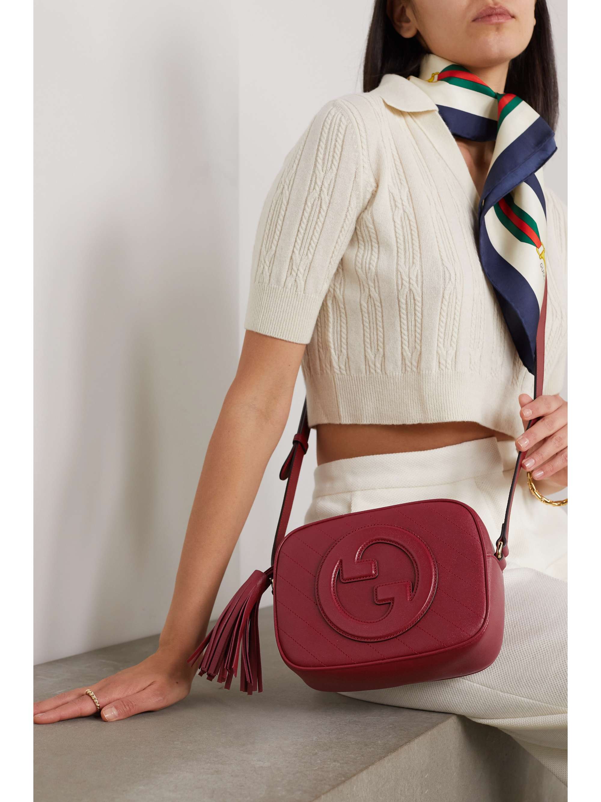 Gucci Small Blondie Leather Shoulder Bag - Farfetch