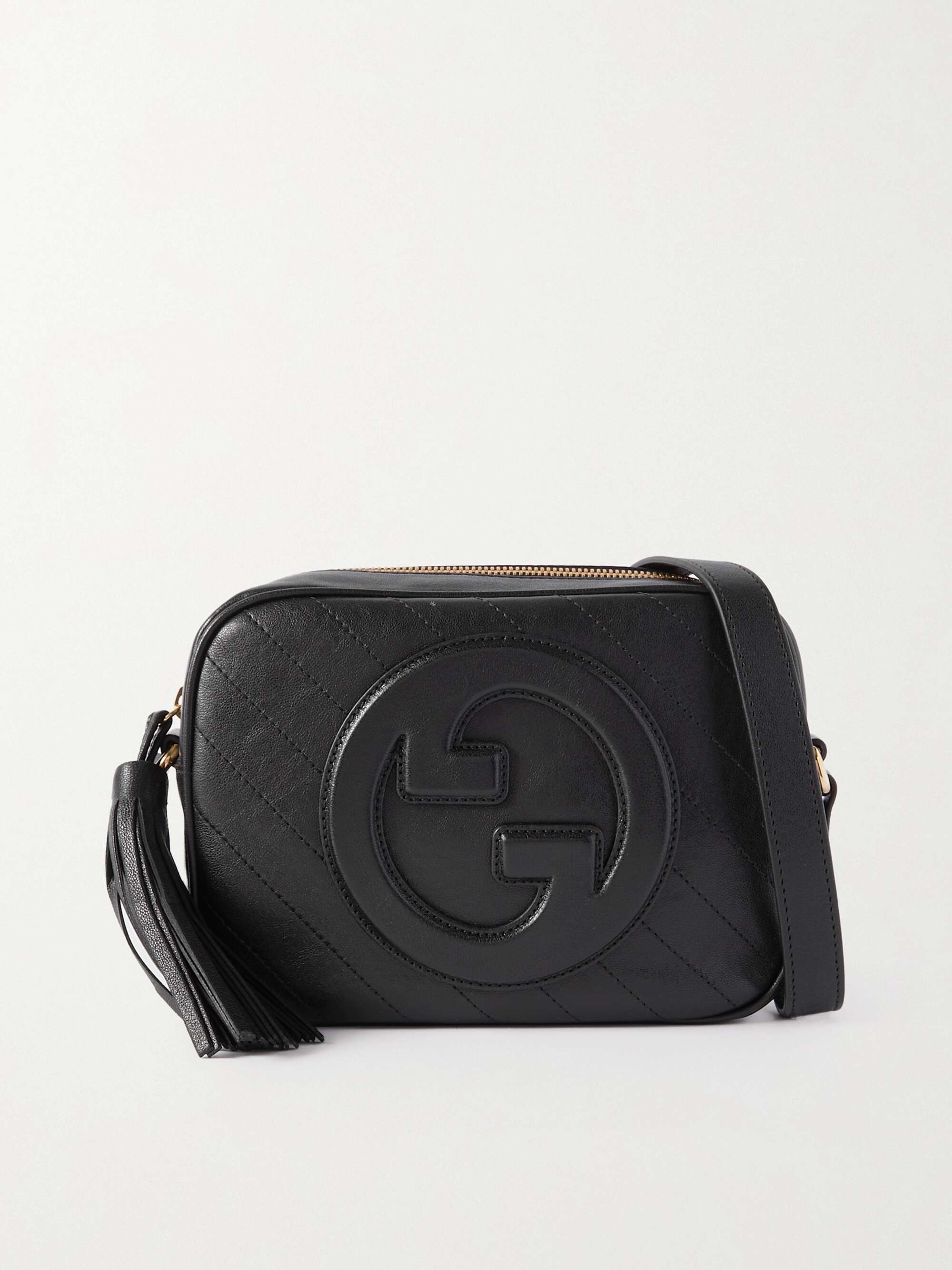 gucci shoulder bag black leather