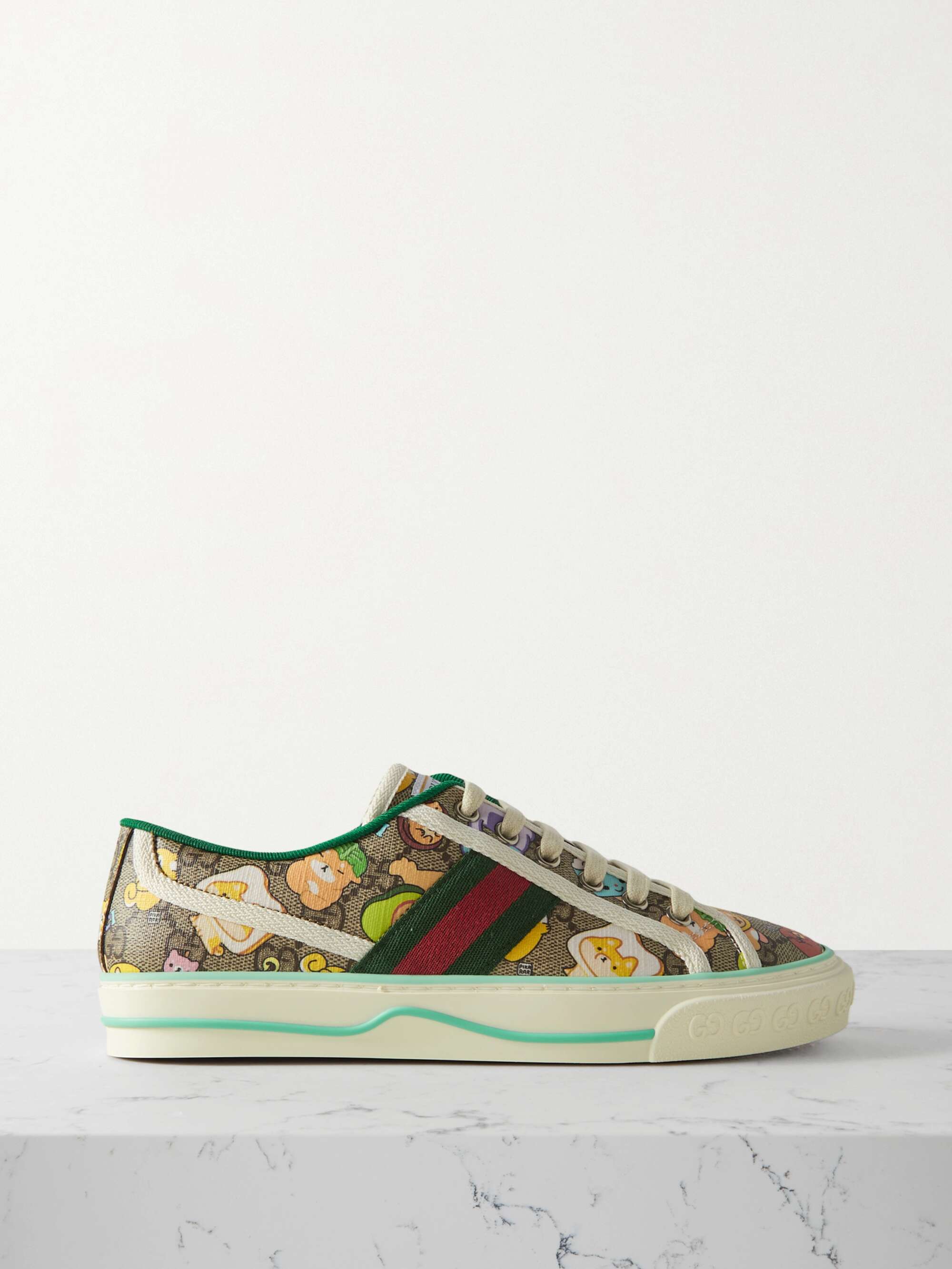 GUCCI Kawaii printed sneakers NET-A-PORTER