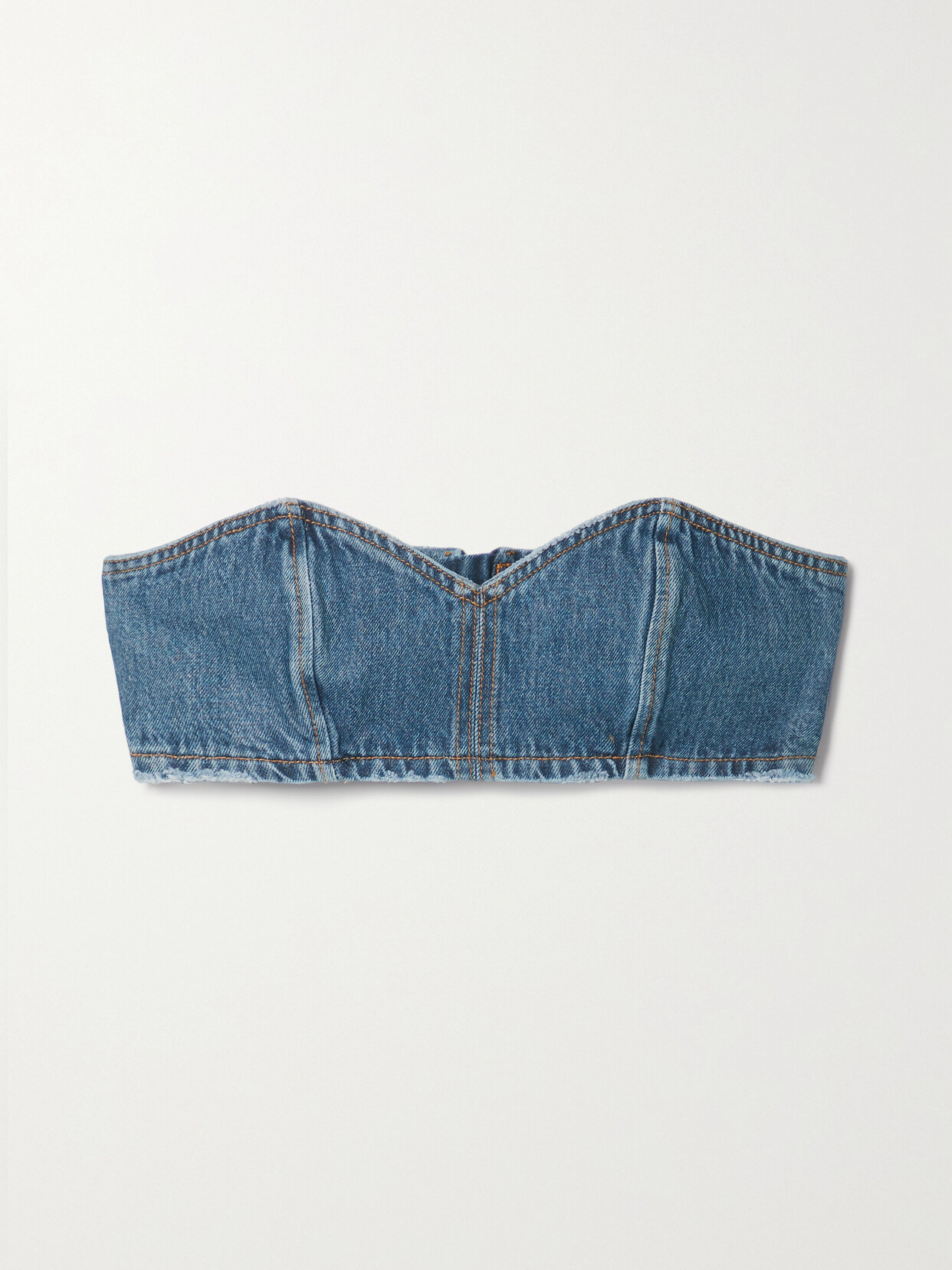 Mônot - Denim Bandeau Top - Blue