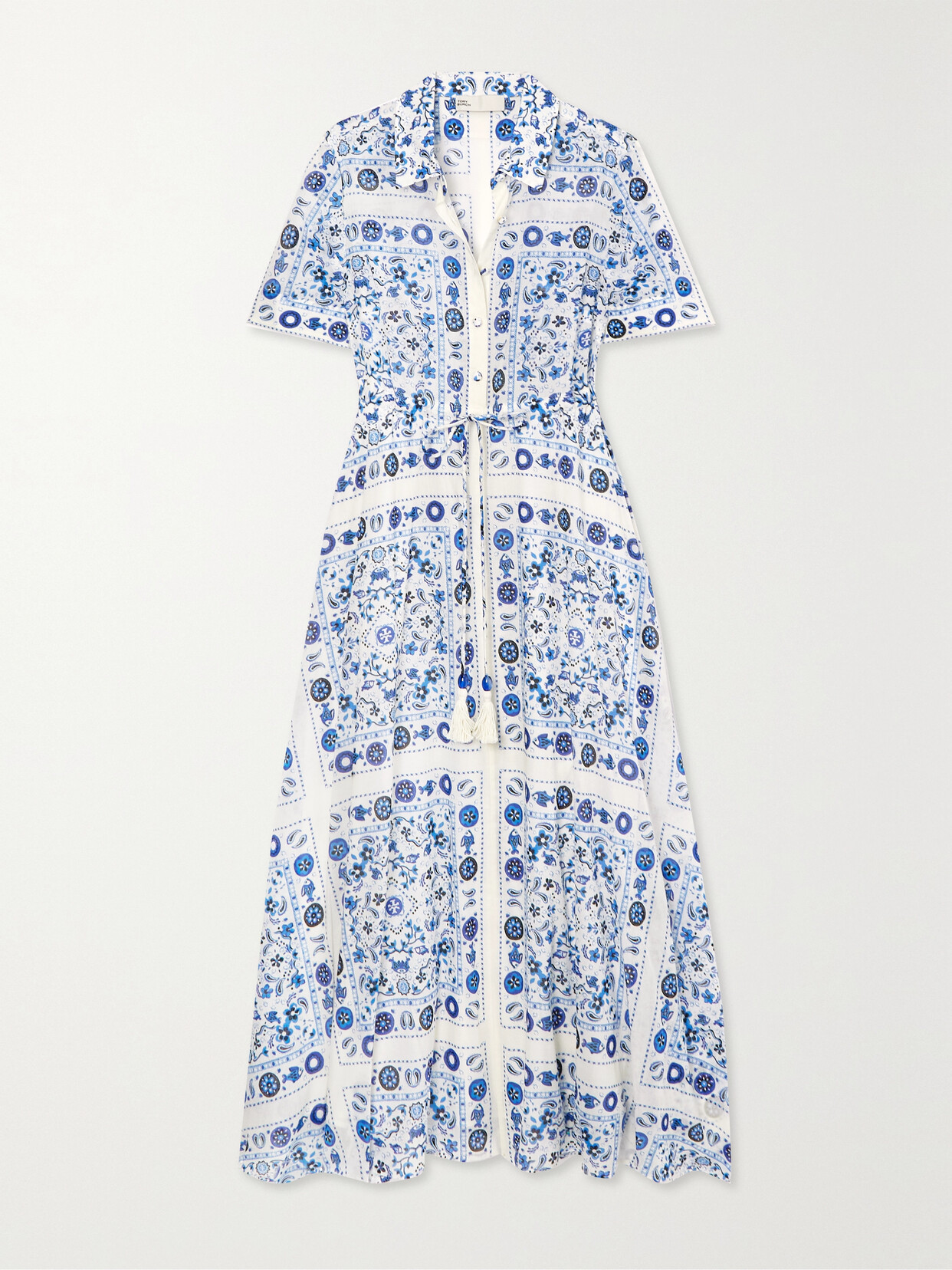 Tory Burch Dress In Pale Blue Pisces Dream