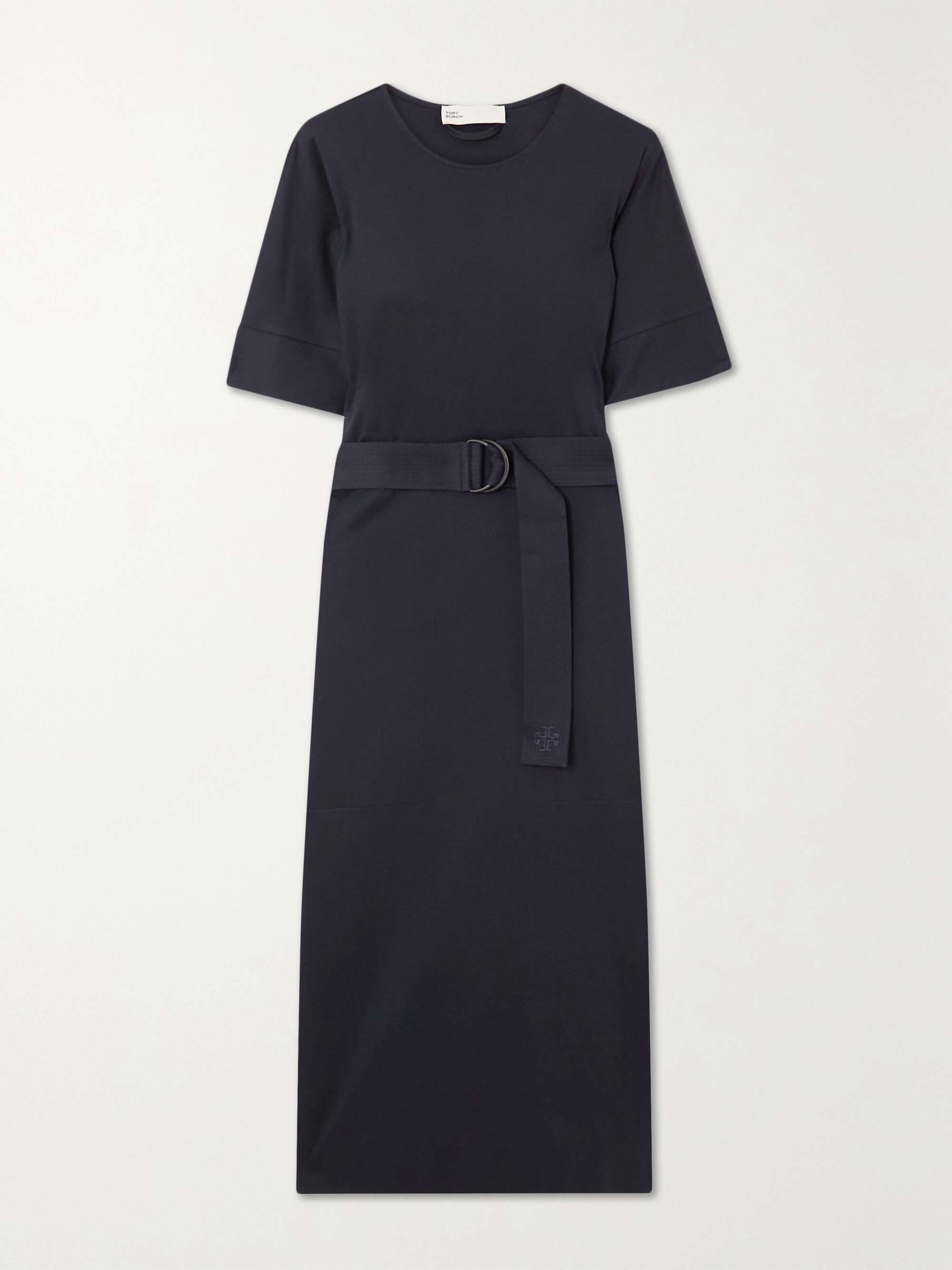 TORY BURCH Belted cotton midi dress | NET-A-PORTER