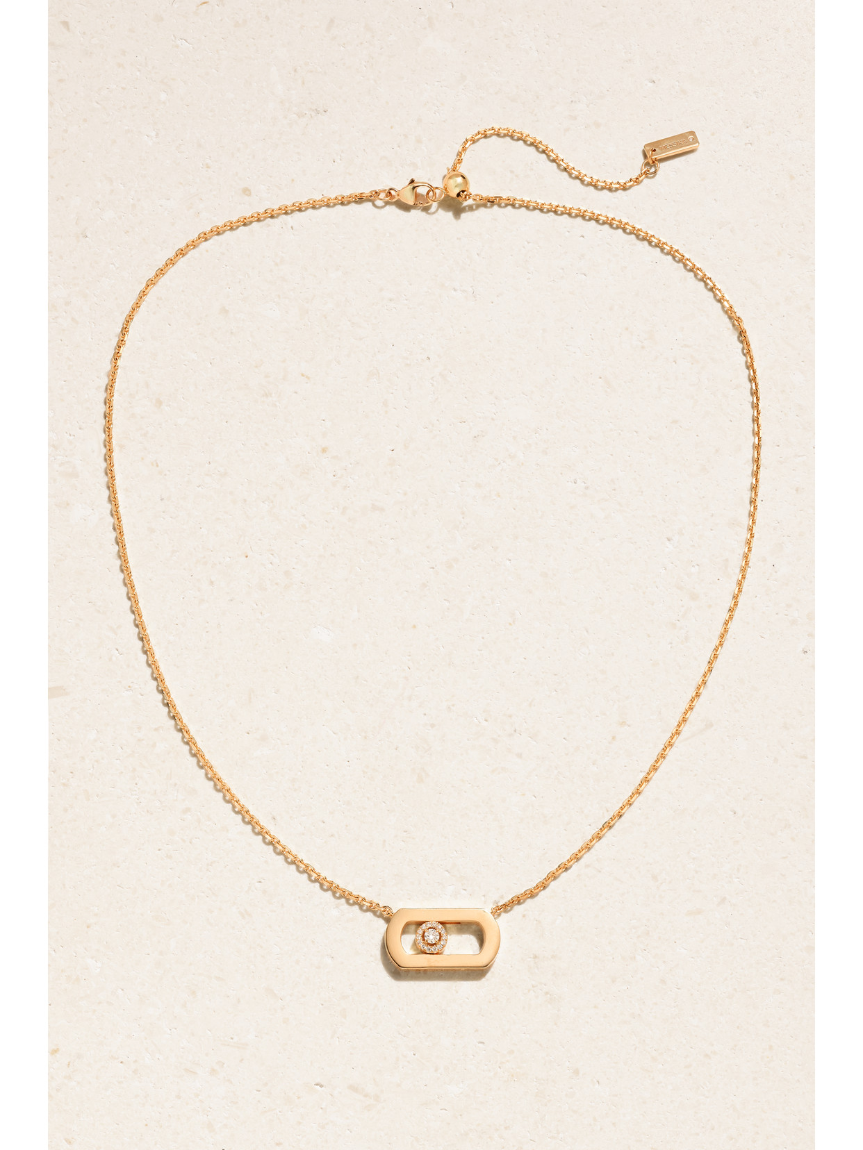 Messika Move Citizen 18-karat Rose Gold Diamond Necklace In Gold