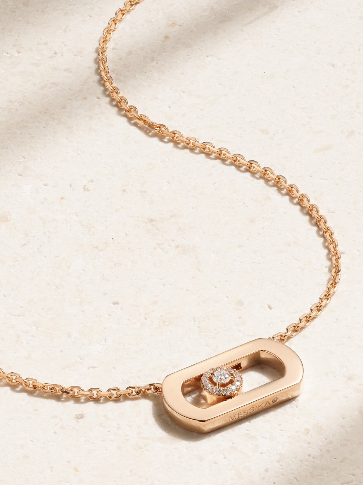 Messika Move Citizen 18-karat Rose Gold Diamond Necklace