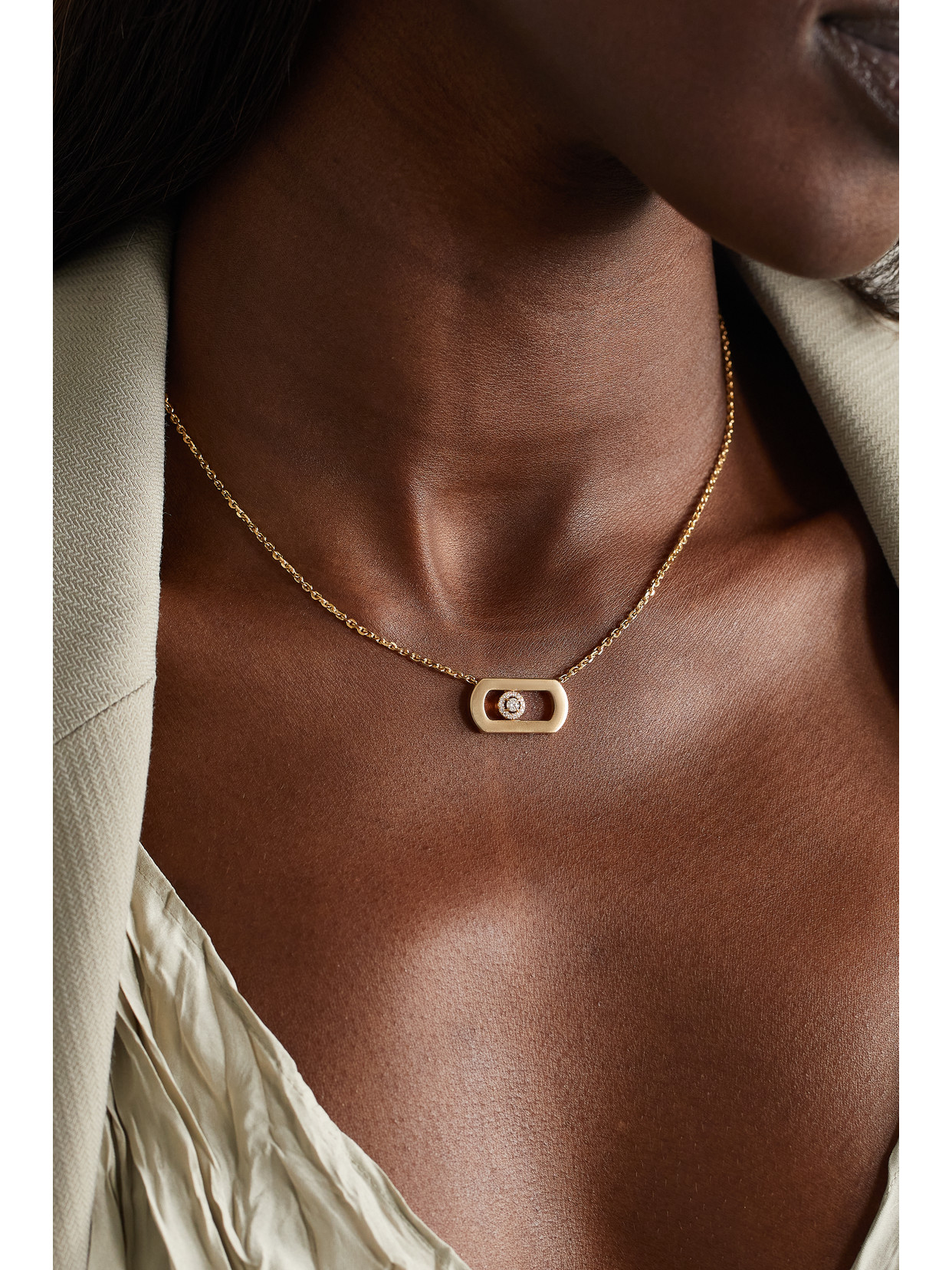 Messika Move Citizen 18-karat Gold Diamond Necklace In Gold