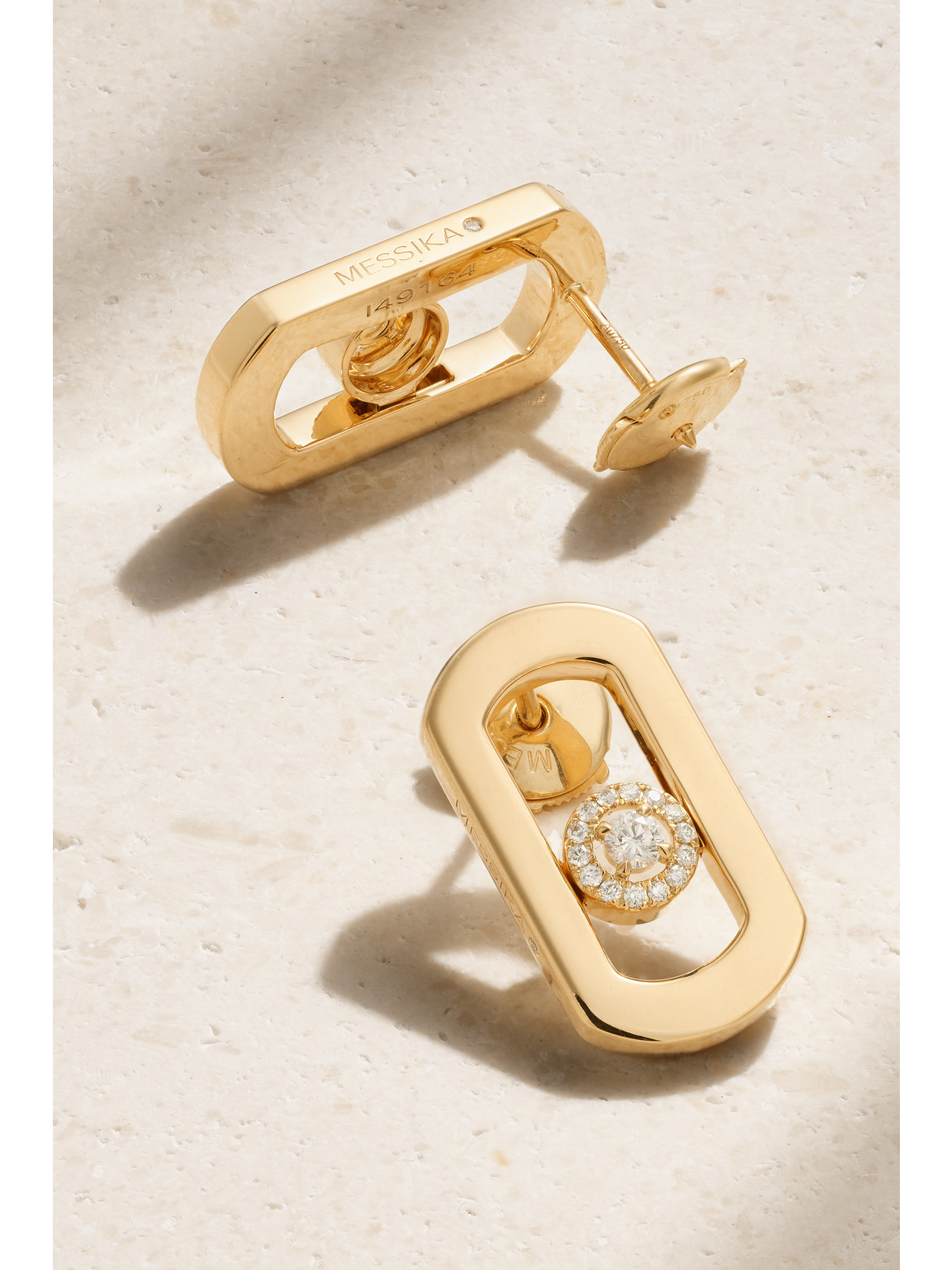 Messika Move Citizen 18-karat Gold Diamond Earrings In Gold
