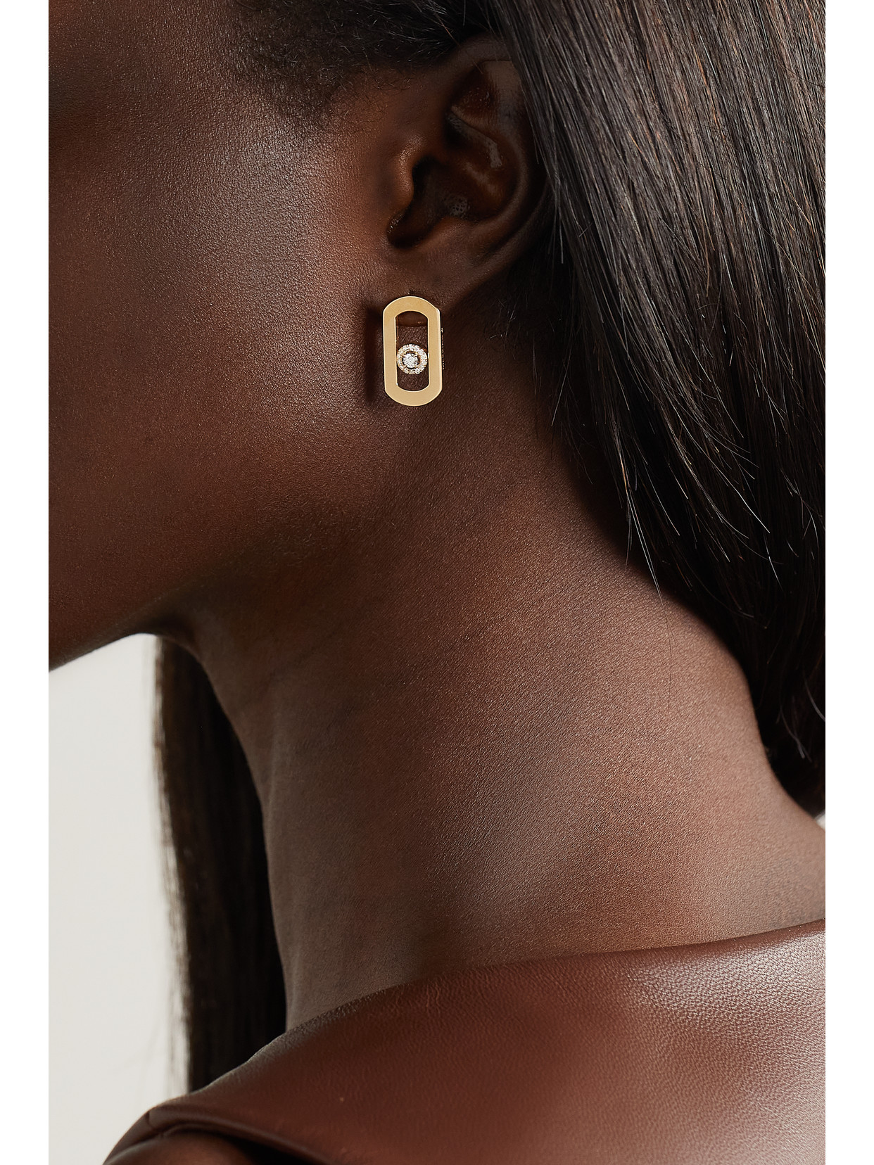 Messika Move Citizen 18-karat Gold Diamond Earrings In Gold