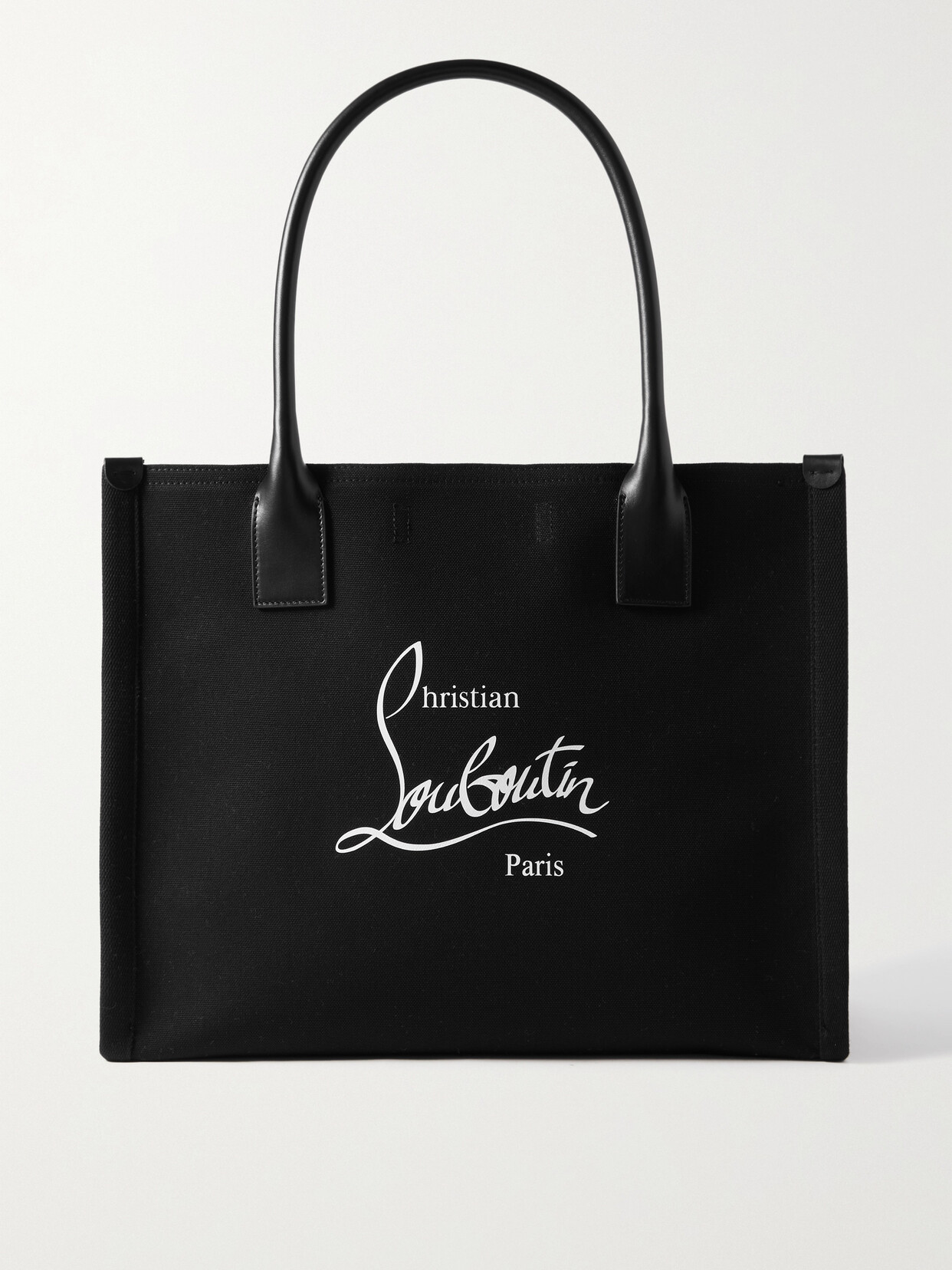 Christian Louboutin Nastroloubi Large Leather-trimmed Printed Canvas Tote