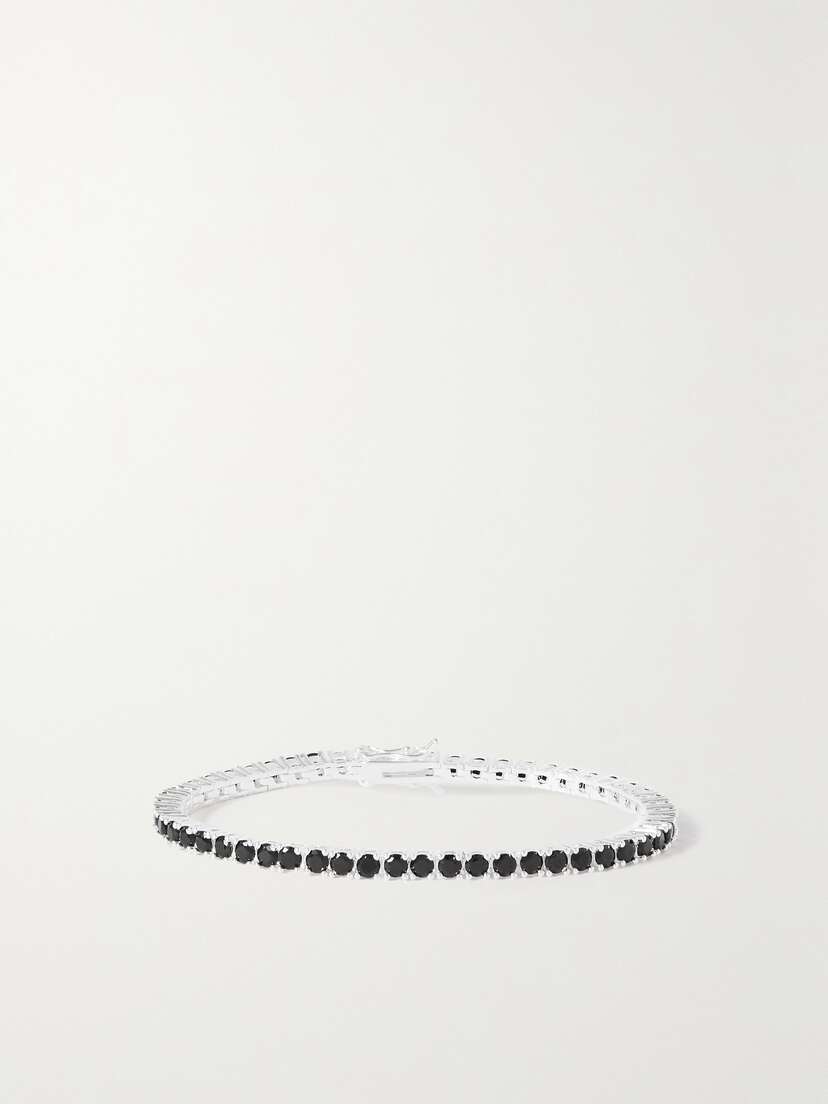 CRYSTAL HAZE JEWELRY Serena Silver-plated Cubic Zirconia Tennis Bracelet