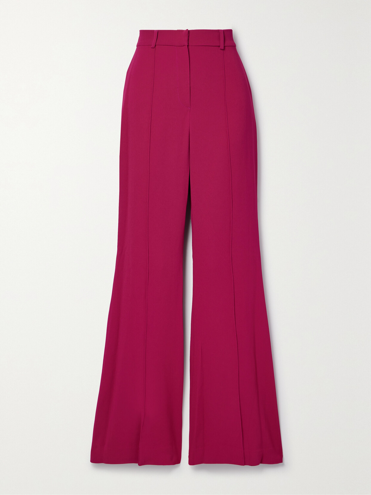 Shop Elie Saab Cady Flared Pants In Purple