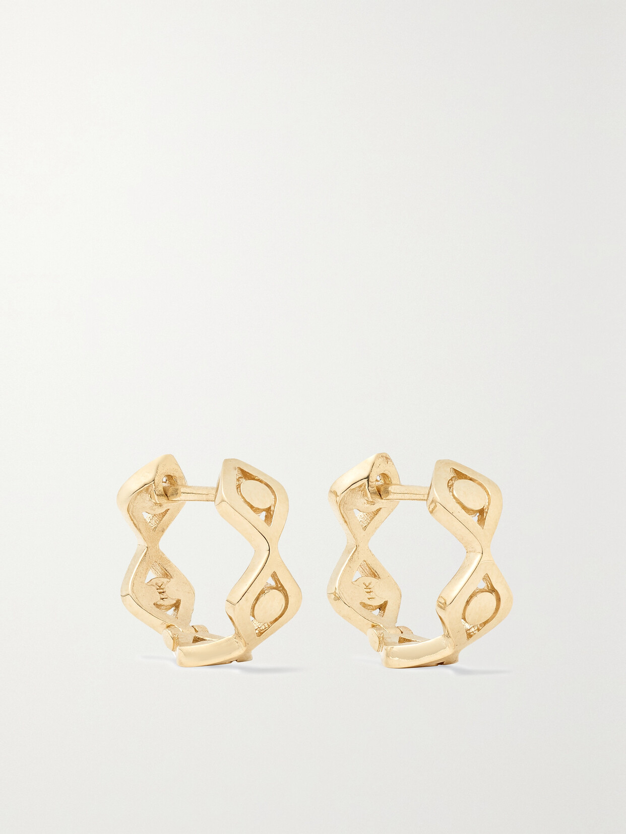 Sydney Evan Evil Eye 14-karat Gold Earrings In Unknown