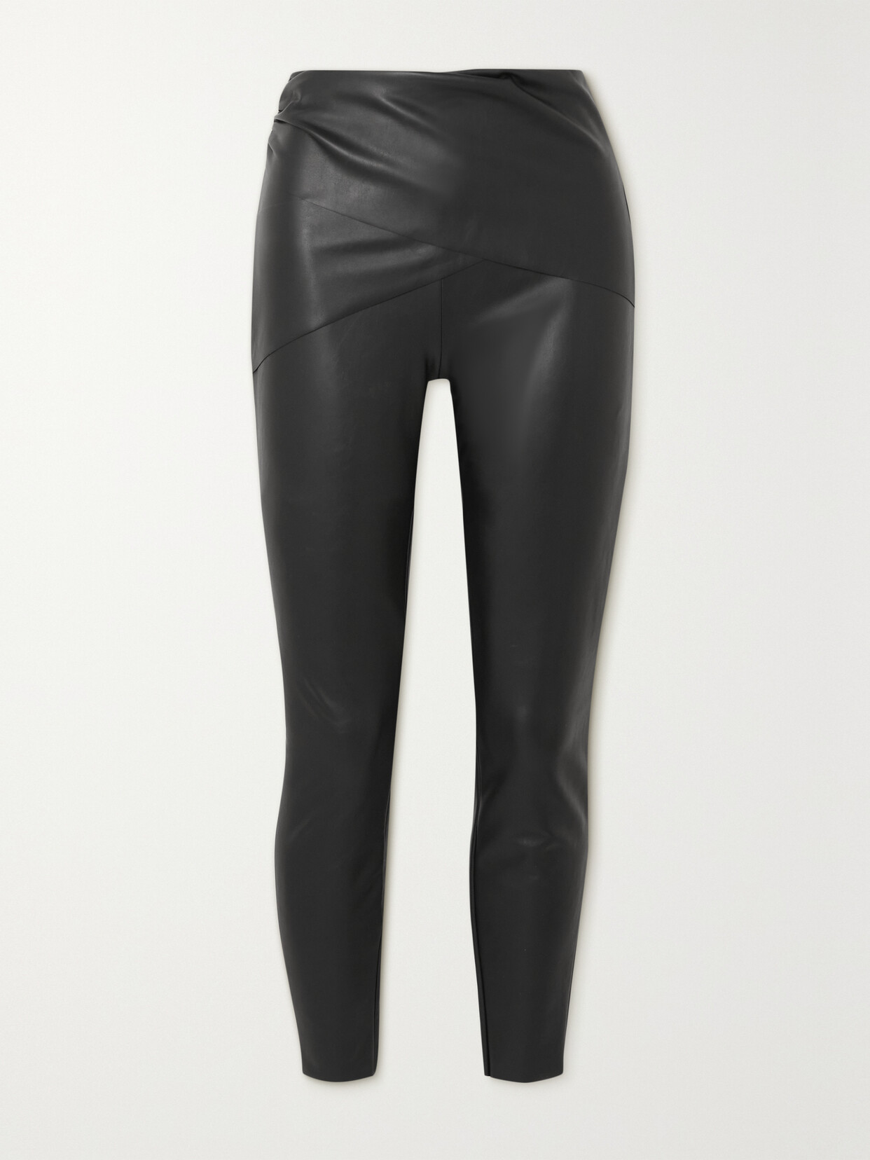 Wolford - + N°21 Loredana Draped Vegan Leather Leggings - Black