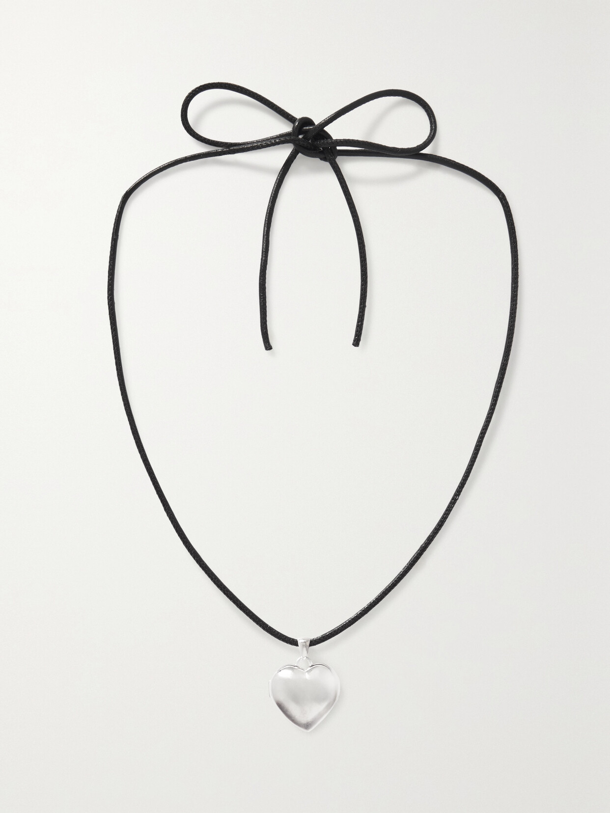 Loren Stewart - Heart Silver Cord Necklace - One size