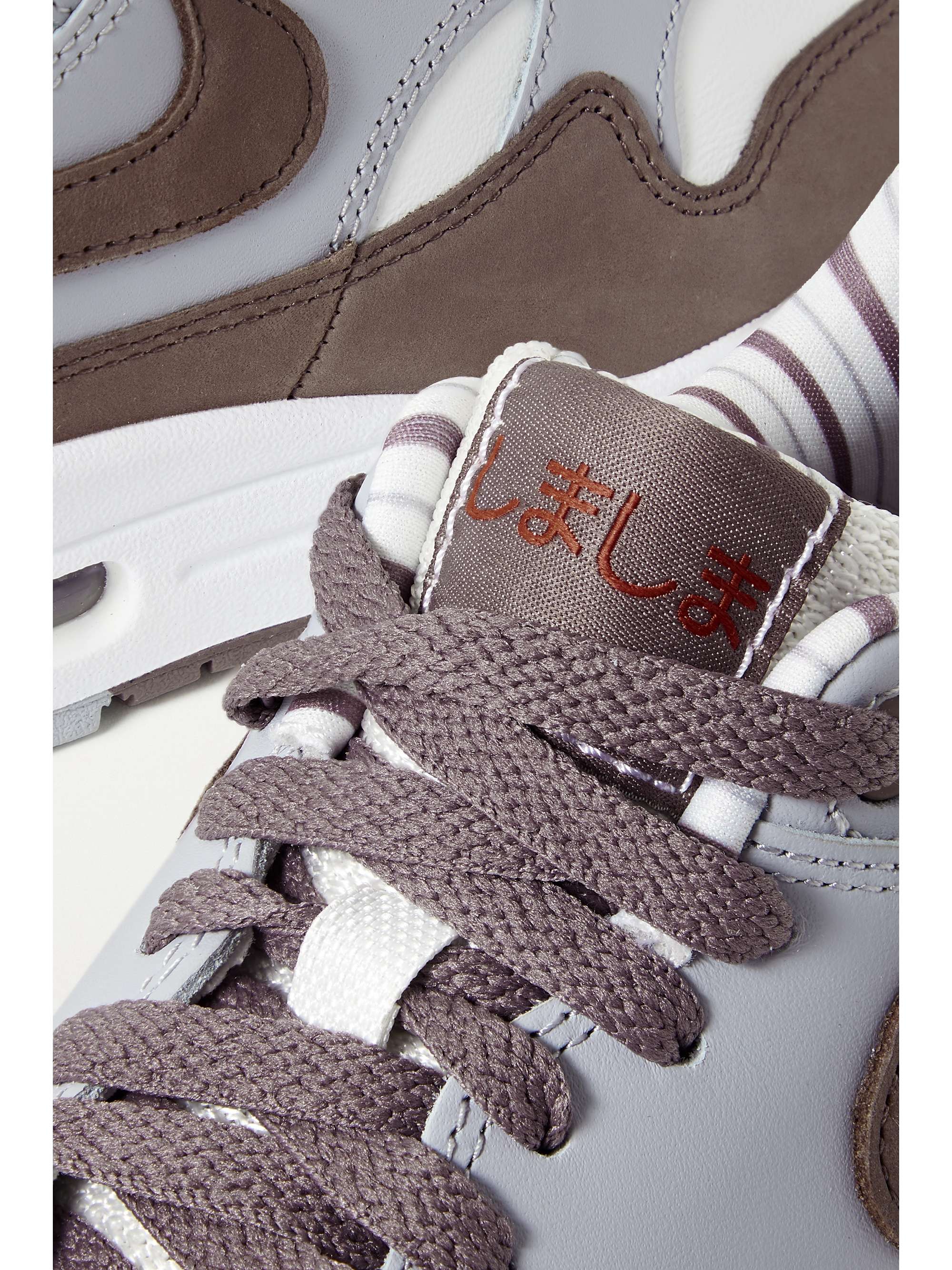 NIKE Air Max 1 Shima Shima suede-trimmed leather sneakers