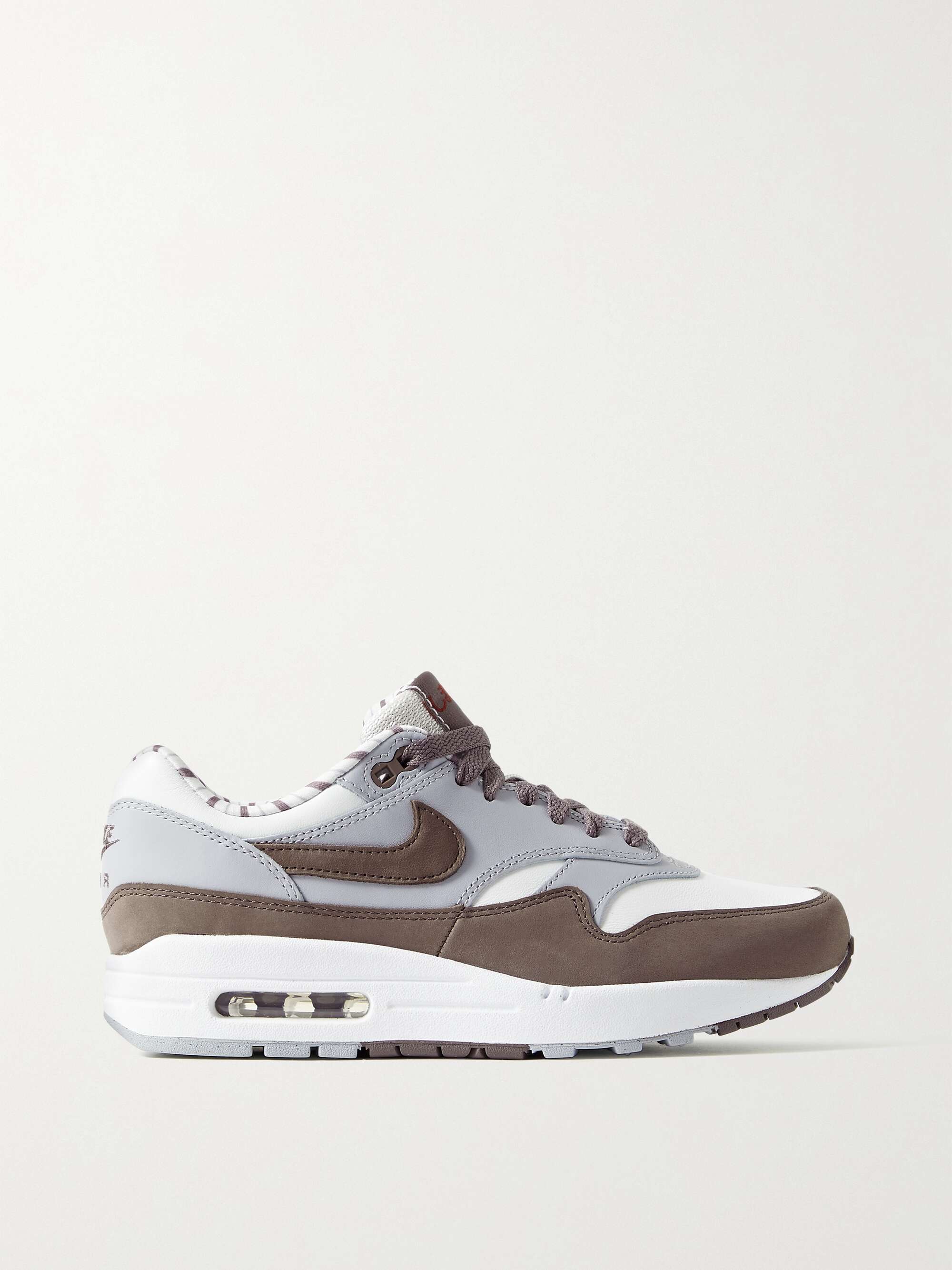 NIKE Air Max Shima Shima suede-trimmed leather sneakers |