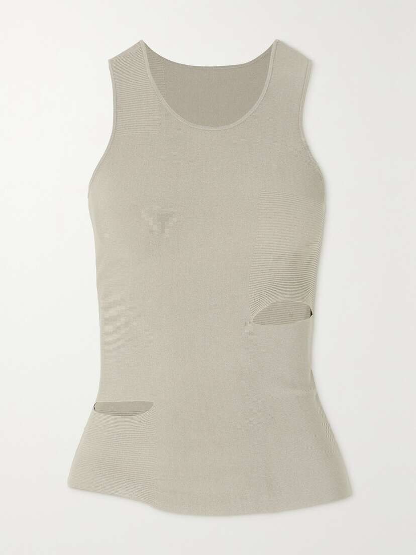 Dion Lee Cutout Ribbed Jersey Tank