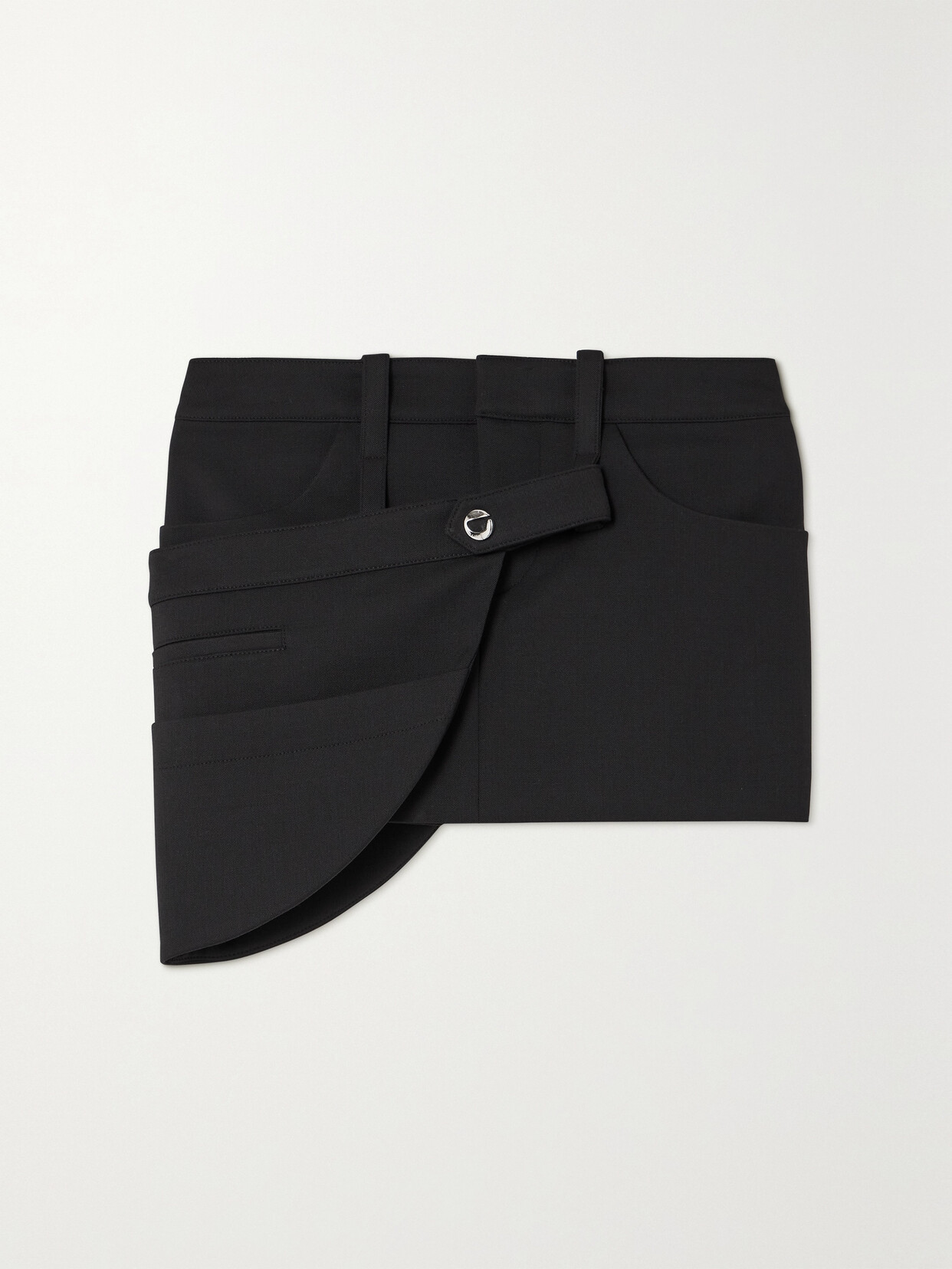 Coperni Utility Mini Skirt In Black