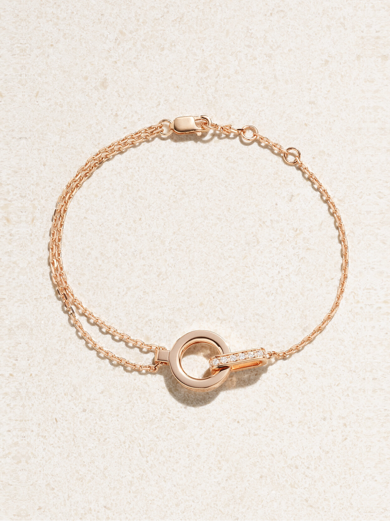 Repossi Berbère Module 18-karat Rose Gold Diamond Bracelet