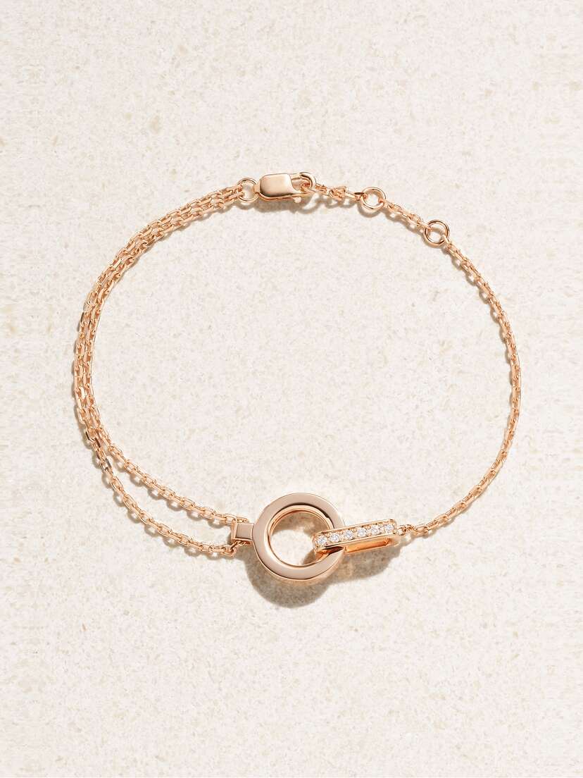 Repossi Berbère Module 18-karat Rose Gold Diamond Bracelet