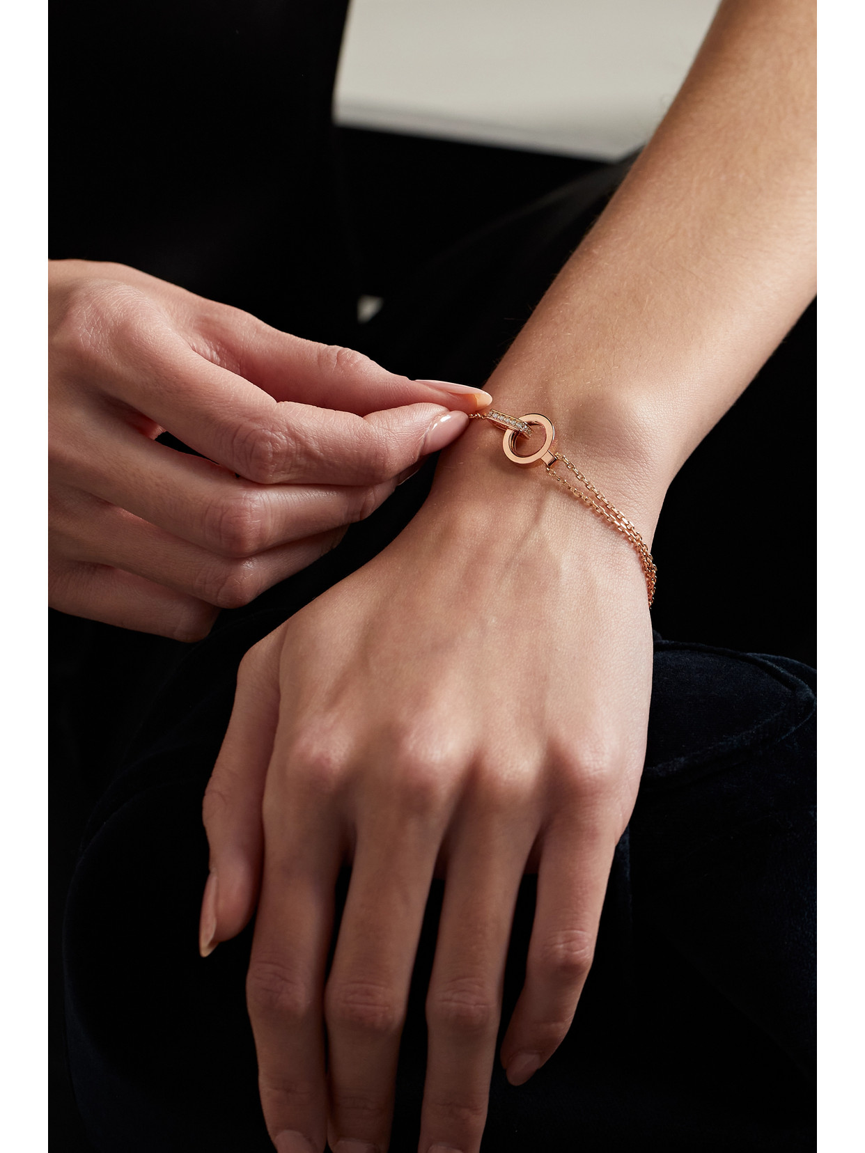 Repossi Berbère Module 18-karat Rose Gold Diamond Bracelet In Gold