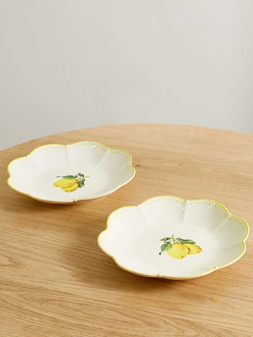 Aquazzura Casa Set Of Two Ceramic Dinner Plates