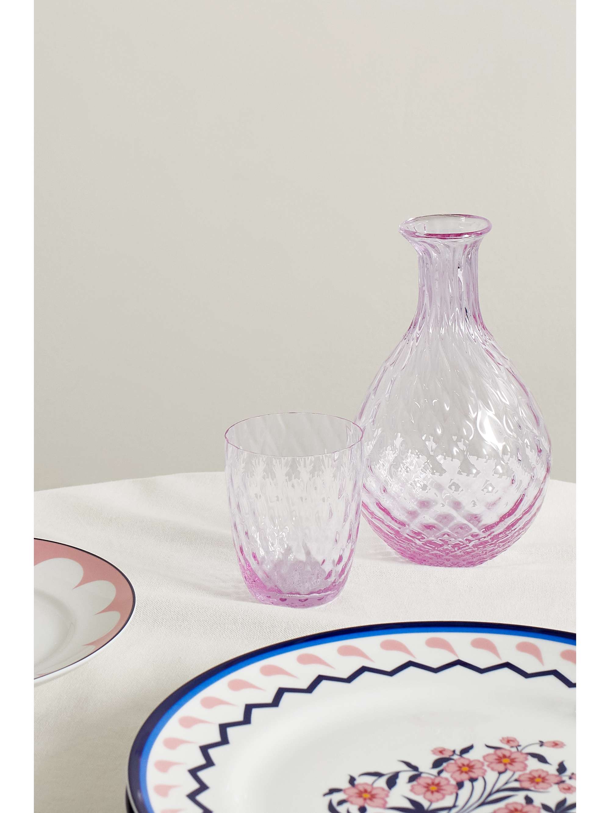 AQUAZZURA CASA Balloton Murano glass carafe and tumbler set