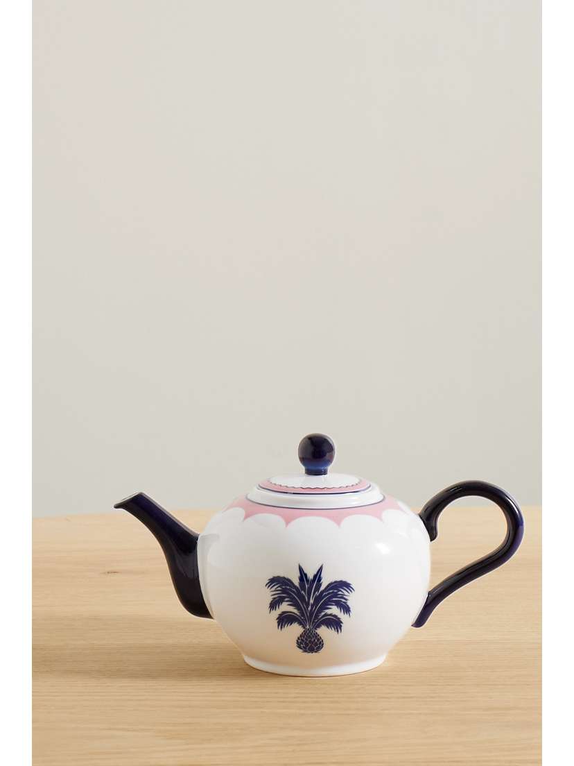 Aquazzura Casa Jaipur Painted Porcelain Teapot