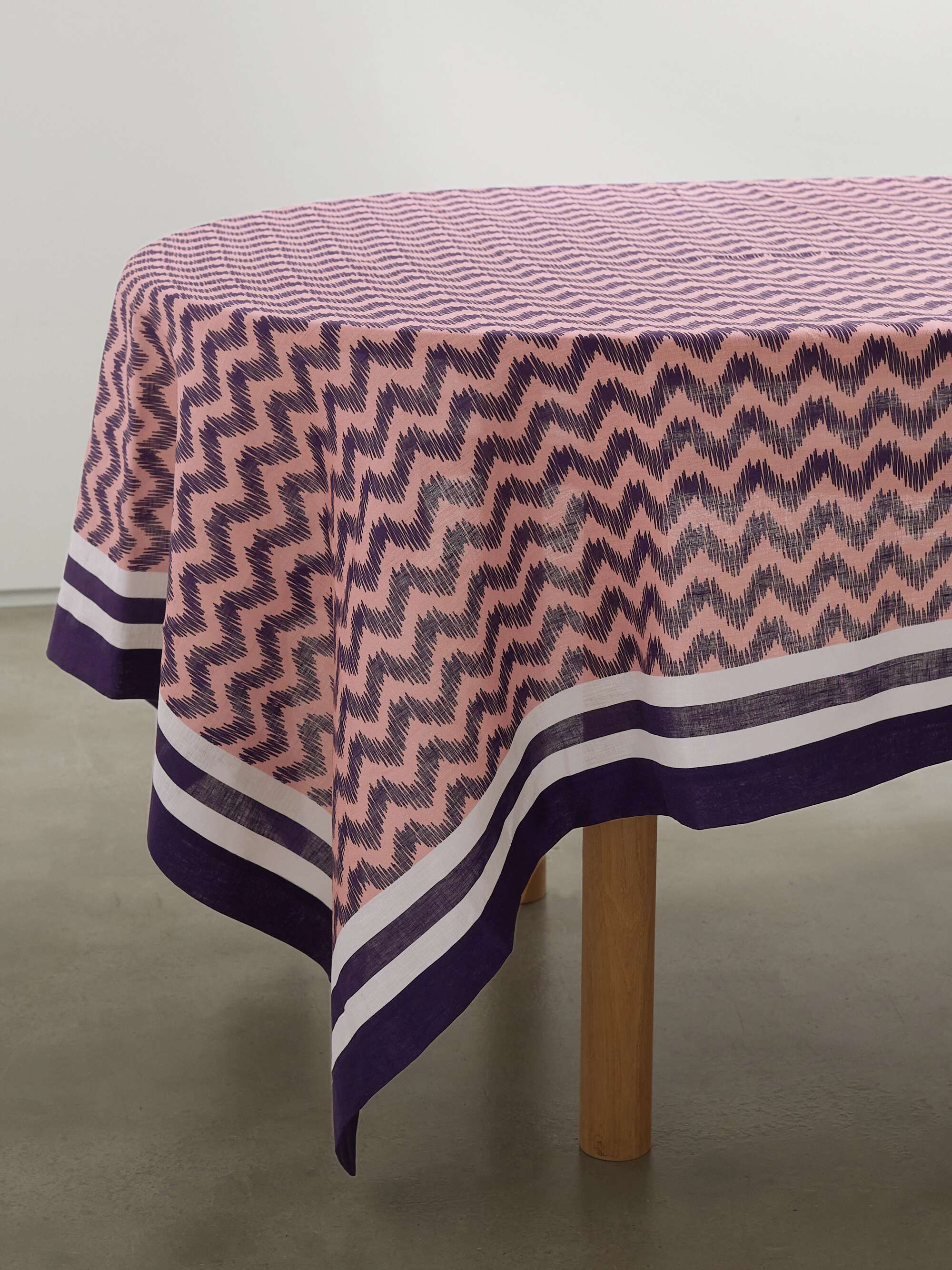 AQUAZZURA CASA Jaipur printed linen tablecloth NETAPORTER
