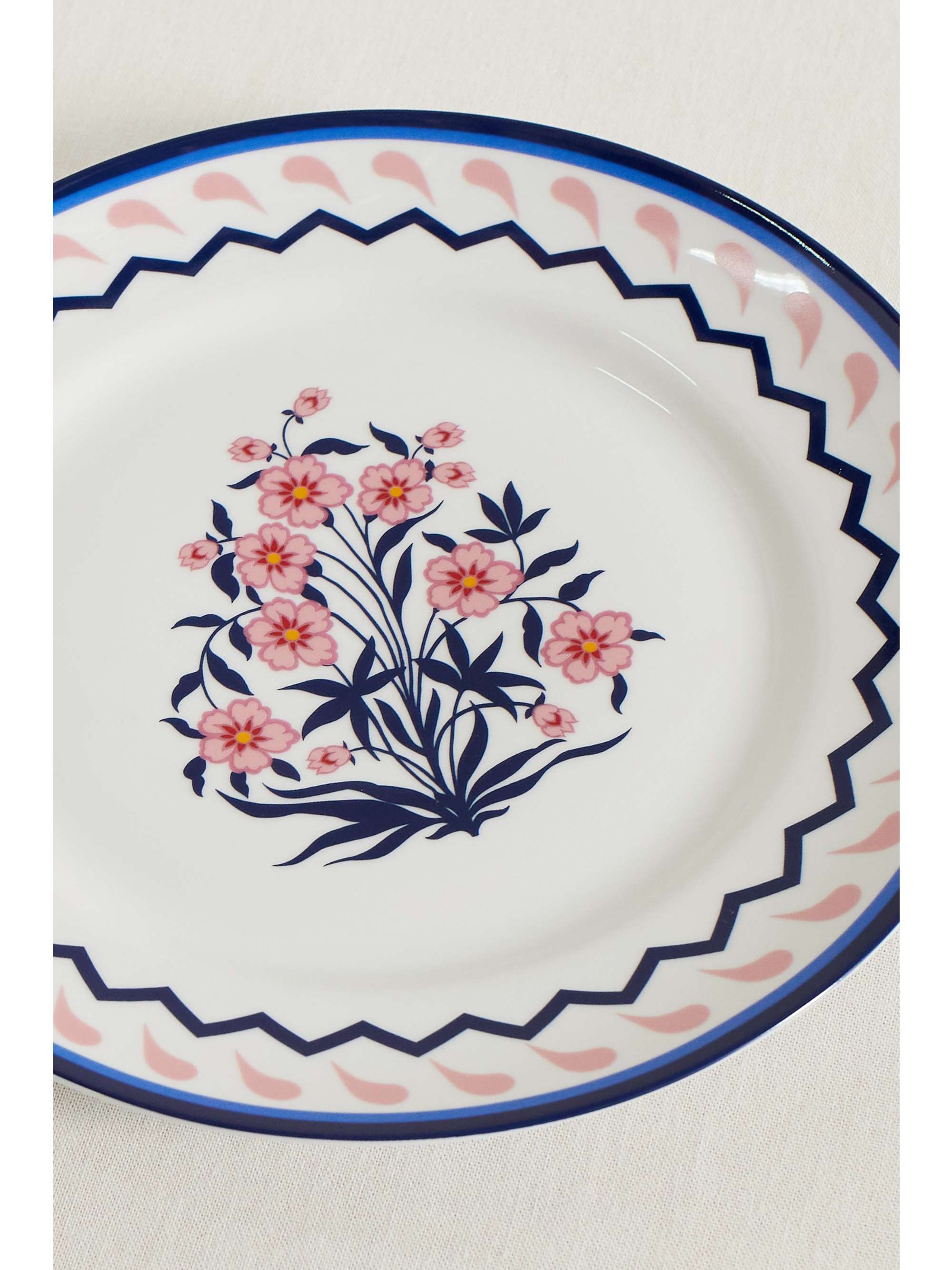 AQUAZZURA CASA Jaipur set of two 27cm porcelain dinner plates