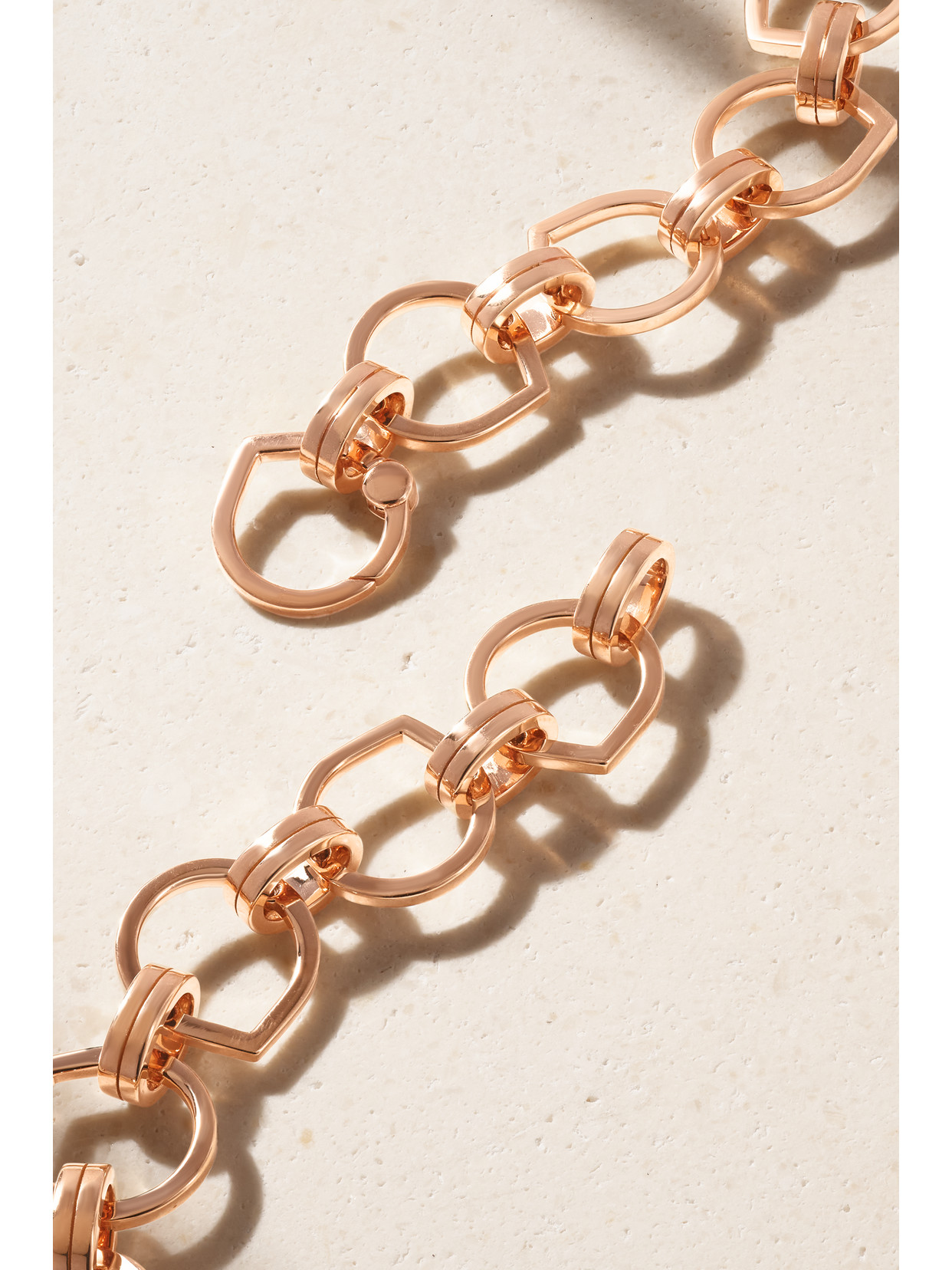 Shop Repossi Antifer 18-karat Rose Gold Diamond Necklace