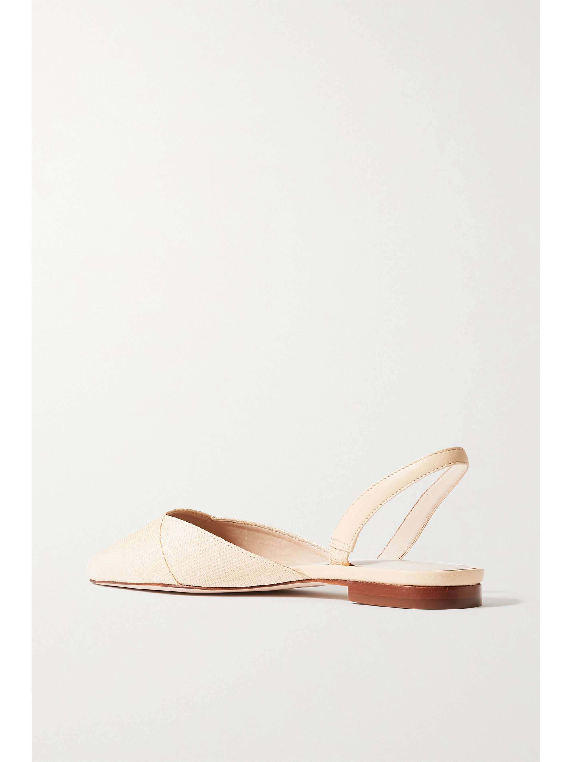 PORTE & PAIRE サテン スリングバックフラットシューズ