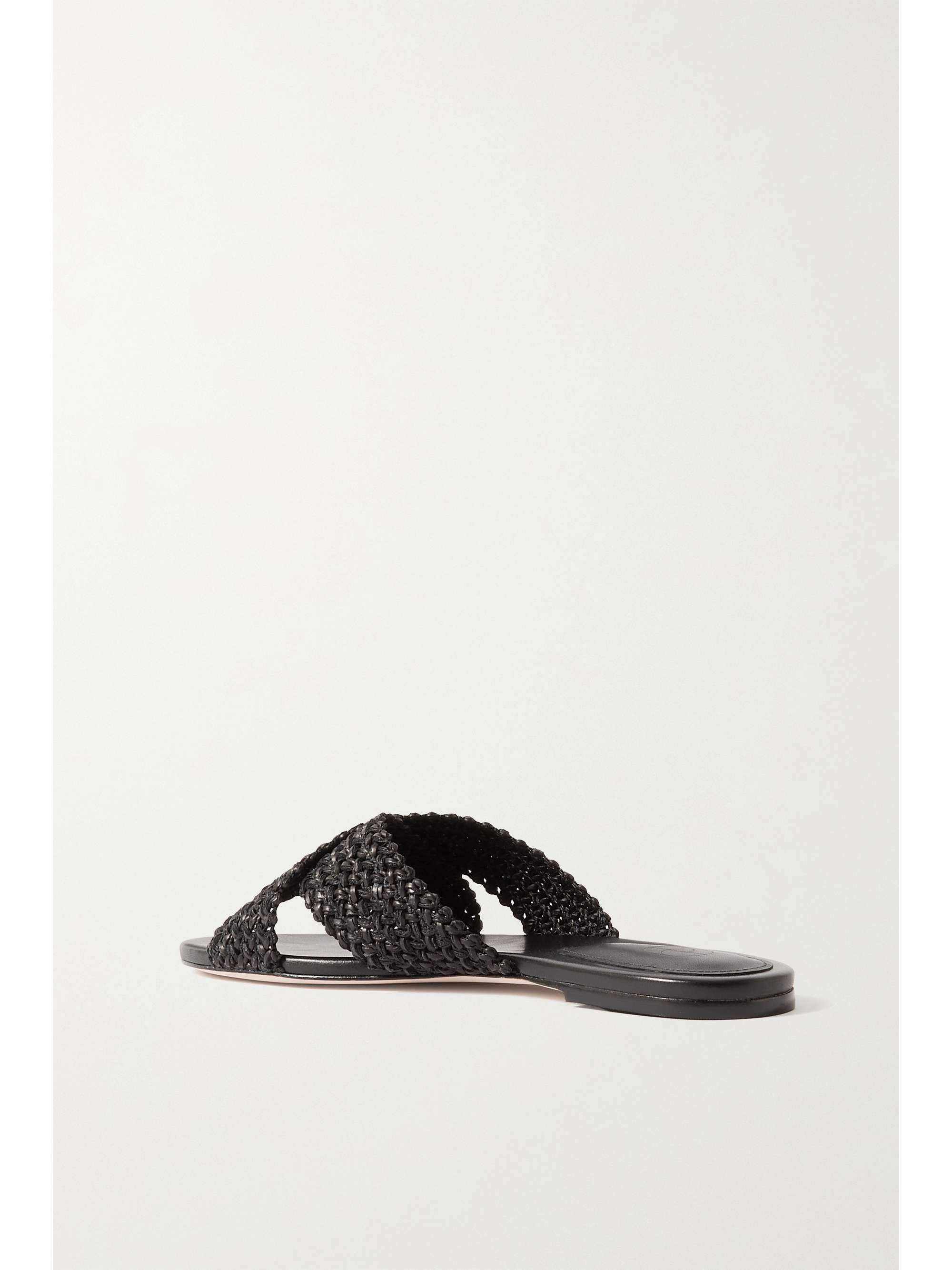 PORTE & PAIRE Crocheted leather sandals