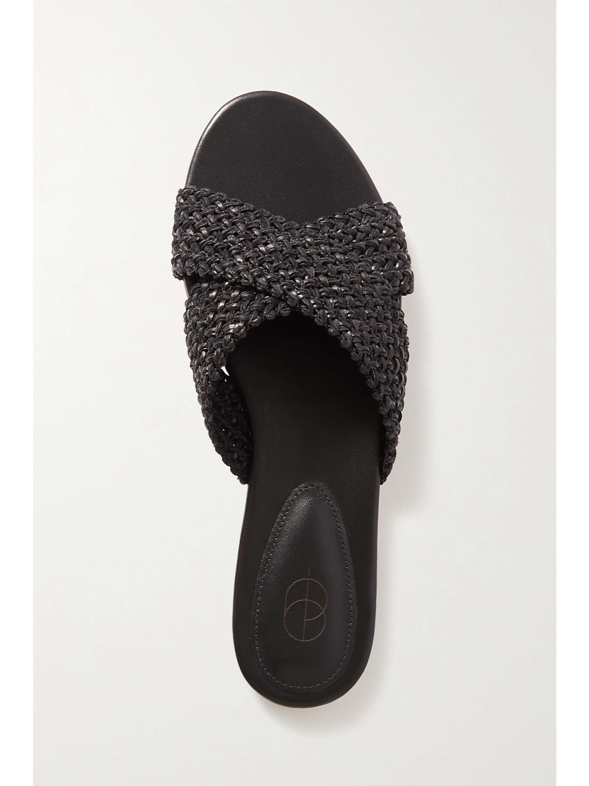 PORTE & PAIRE Crocheted leather sandals